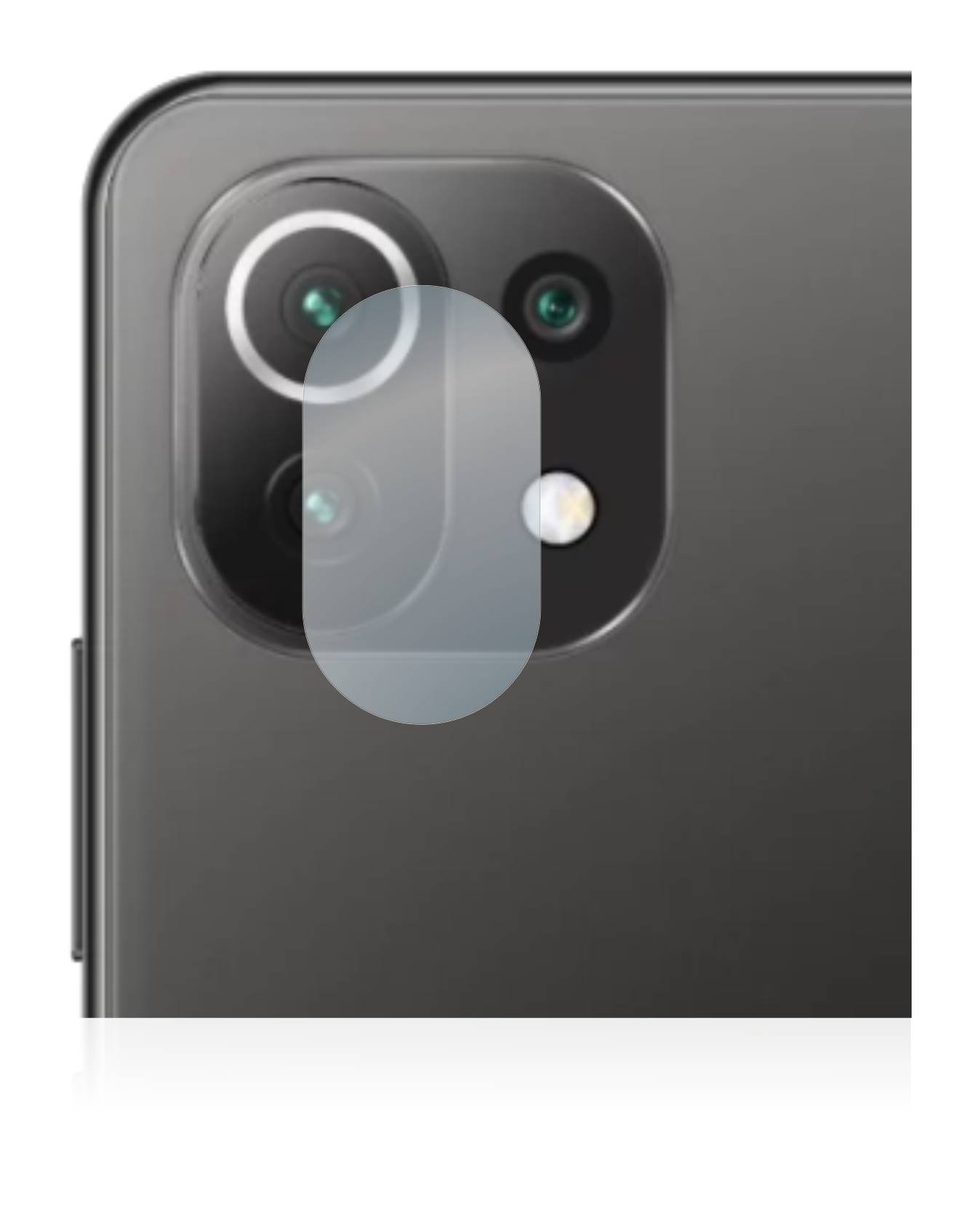 BROTECT AirGlass Glas Schutz-Folie für Xiaomi Mi 11 Lite 5G (NUR Kameraschutz) - Schutzglas