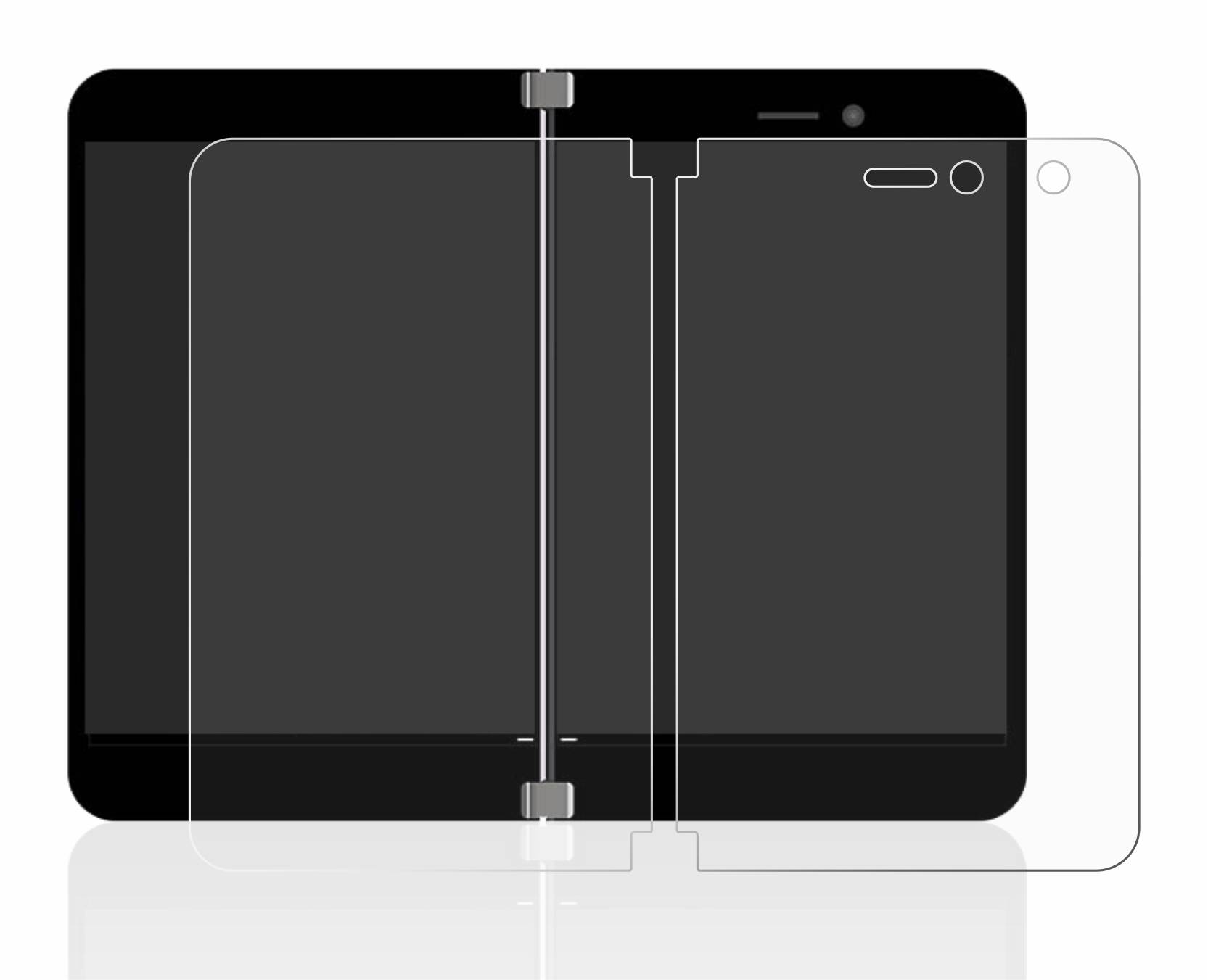 upscreen Scratch Shield Schutzfolie für Microsoft Surface Duo