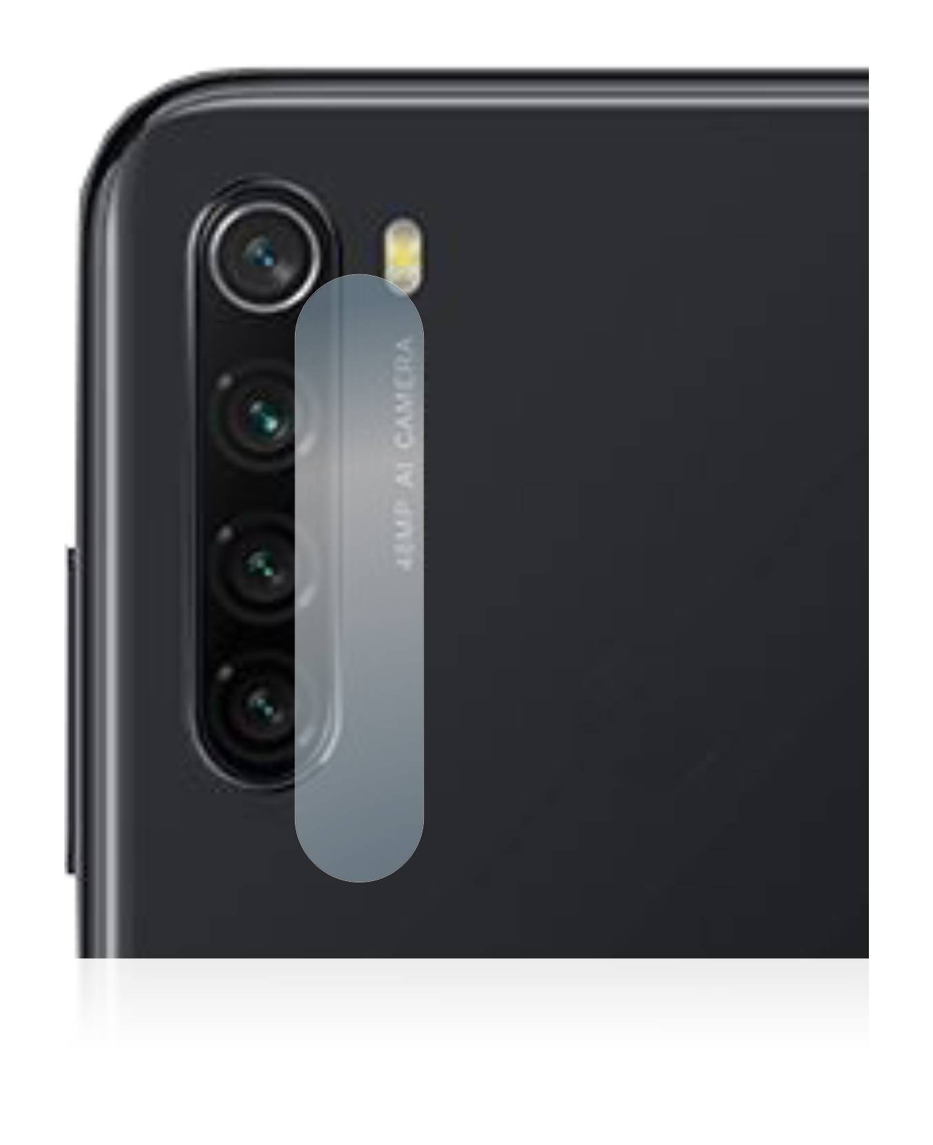BROTECT AirGlass Glas Schutz-Folie für Xiaomi Redmi Note 8 2021 (NUR Kameraschutz) - Schutzglas