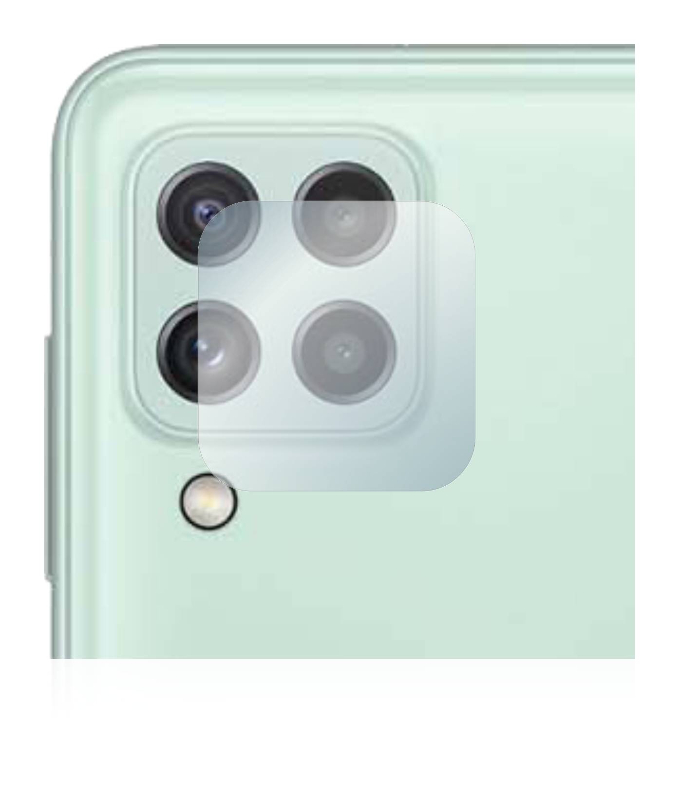 upscreen Hybrid Glas Schutz-Folie für Samsung Galaxy A22 4G (NUR Kameraschutz)