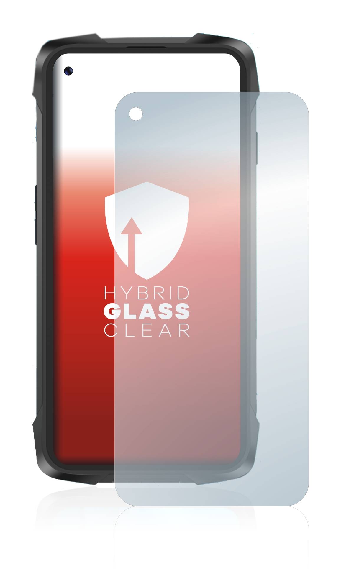 upscreen Hybrid Glas Panzer-Folie für Cubot King Kong 7