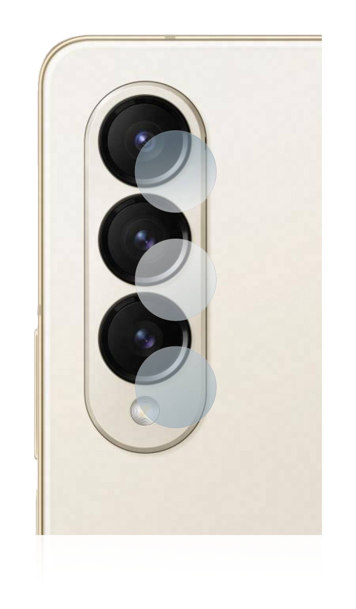 BROTECT AirGlass Glas Panzer-Folie für Samsung Galaxy Z Fold 4 (NUR Kameraschutz) - Schutzglas