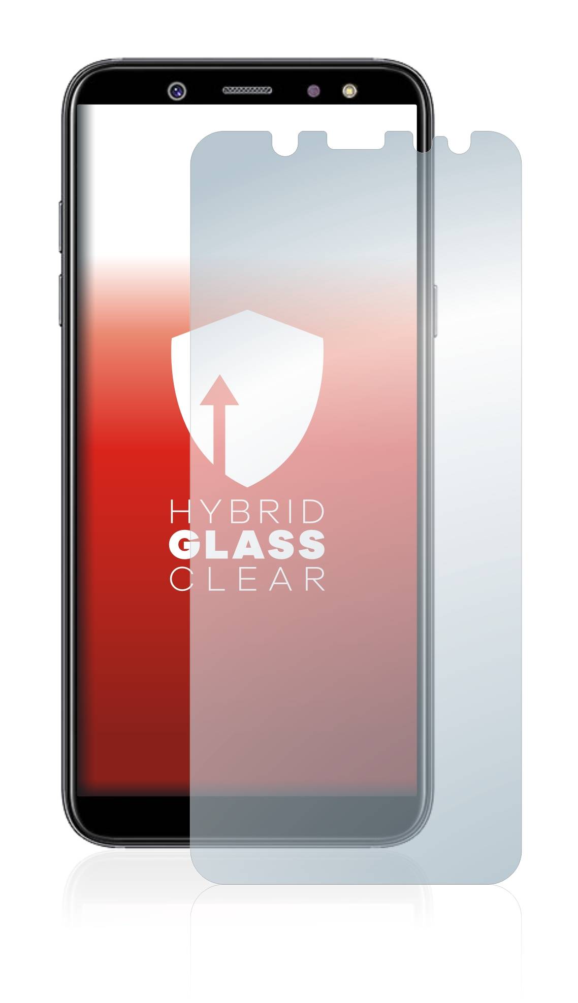upscreen Hybrid Glas Schutz-Folie für Samsung Galaxy A6 2018