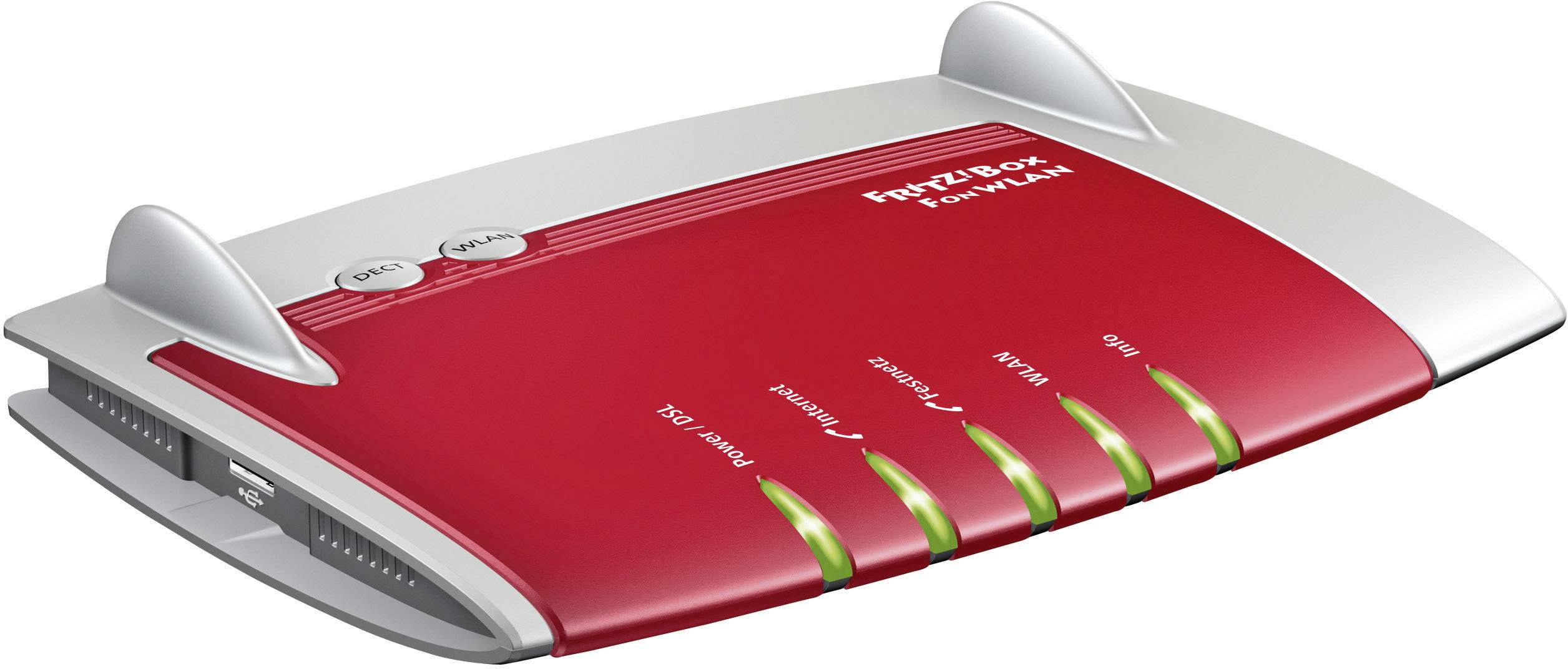 AVM FRITZ!Box 7390 WLAN Router mit Modem Integriertes Modem: ADSL, ADSL2+, VDSL 2.4 GHz, 5 GHz 600 MBit/s