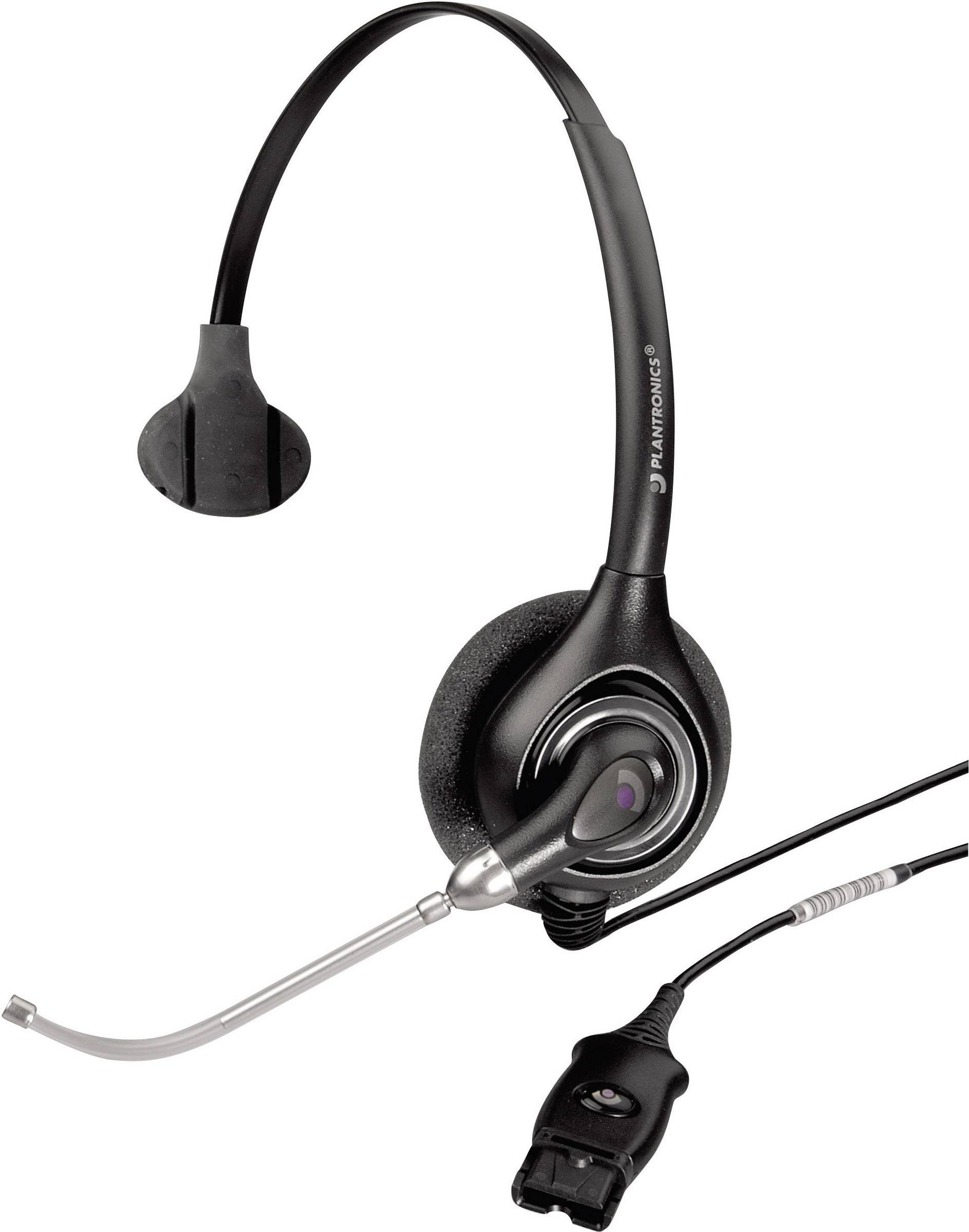Plantronics HW251/A On Ear Headset kabelgebunden Mono Schwarz Noise Cancelling Telefon