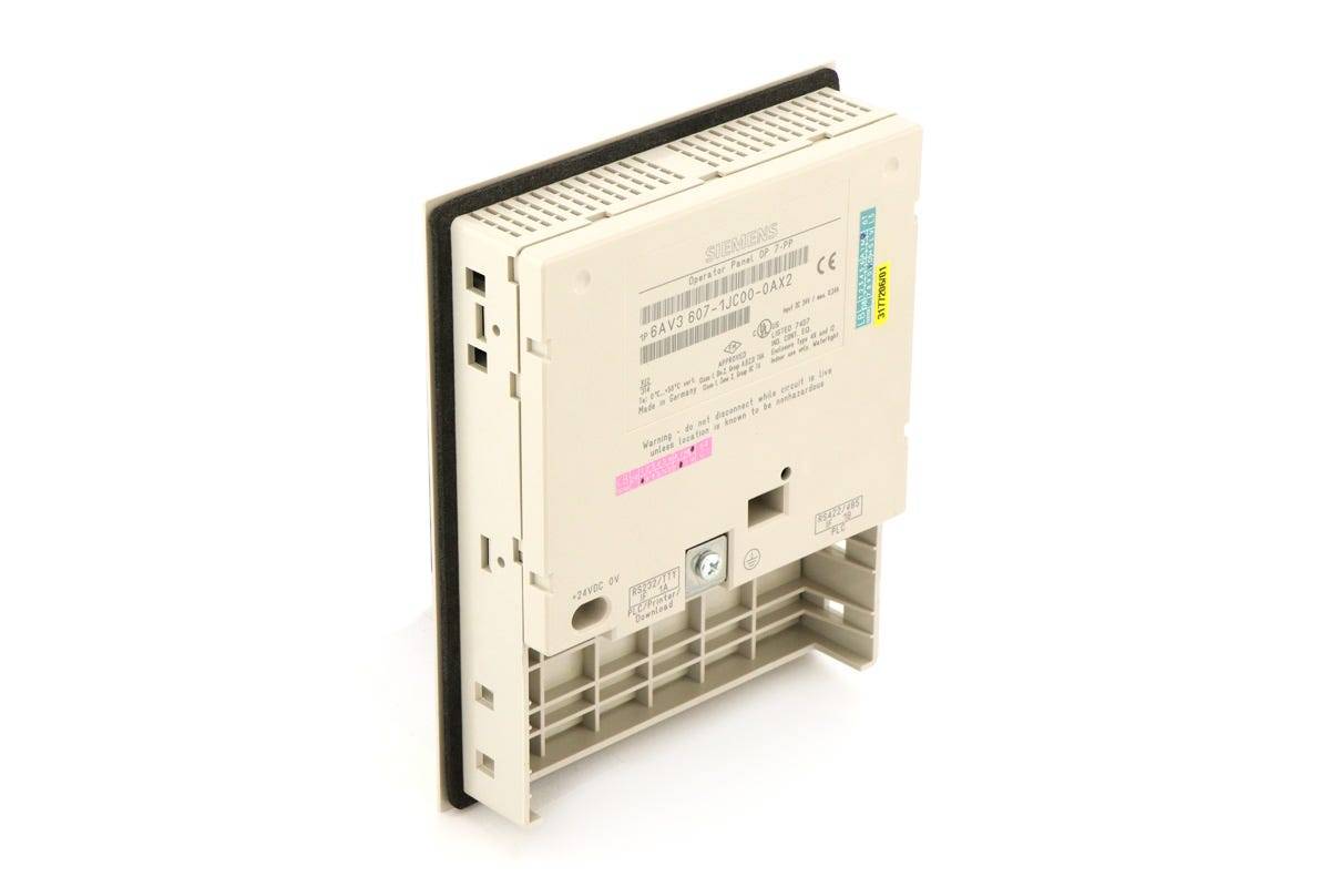 Siemens 6AV3607-1JC00-0AX2 Siemens 662643342833 operator panel OP7/PP LC display, LED backlit 4-tier, 20 characters/line