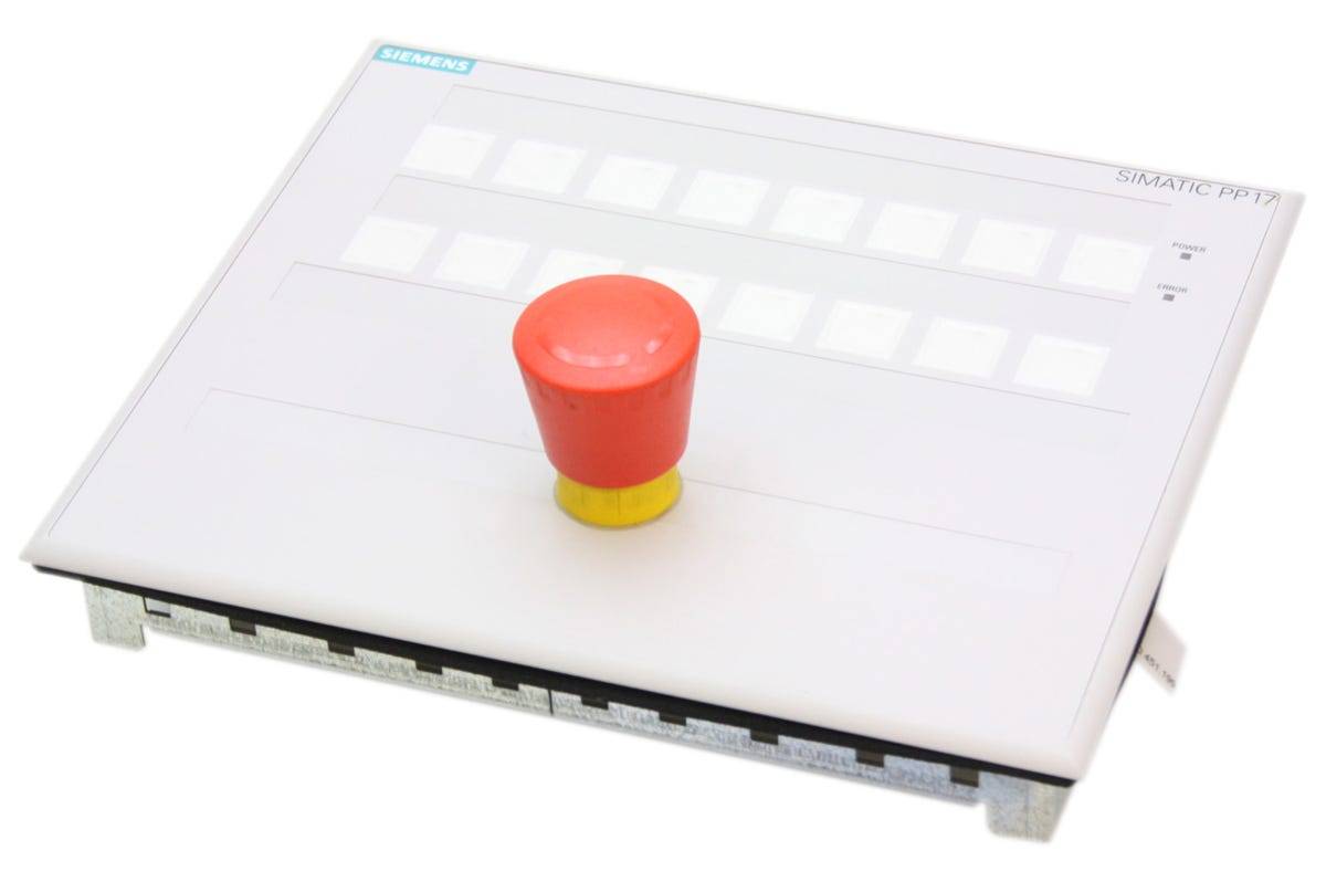 Siemens 6AV3688-4CX07-0AA0 Siemens 4025515074854 Push Button Panel PP17-I PN, 2 F-DI for emergency stop, with PROFIsafe