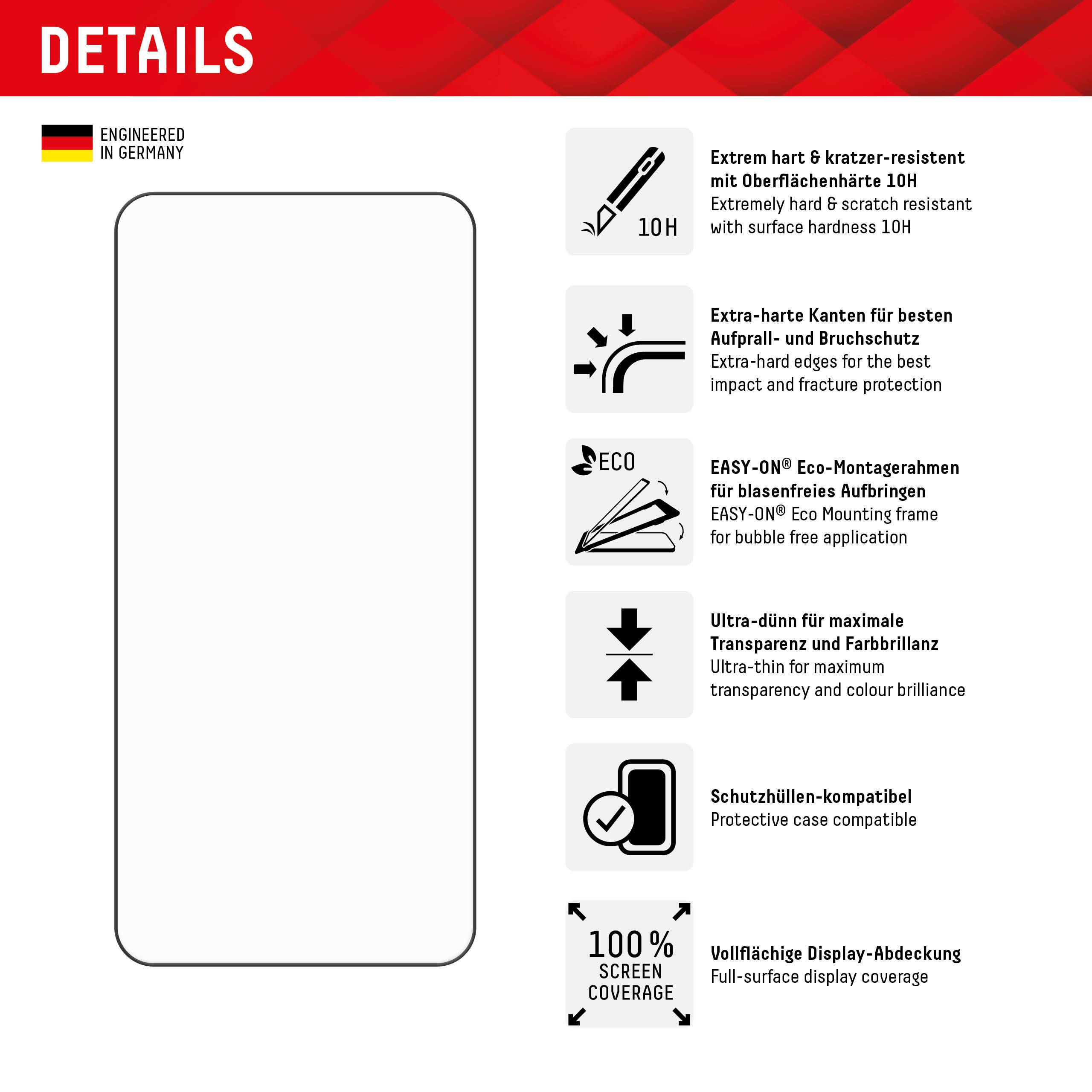 E.V.I. 01898, Samsung, Galaxy S24+, Staubresistent, Kratzresistent, Transparent, 1 Stück(e)