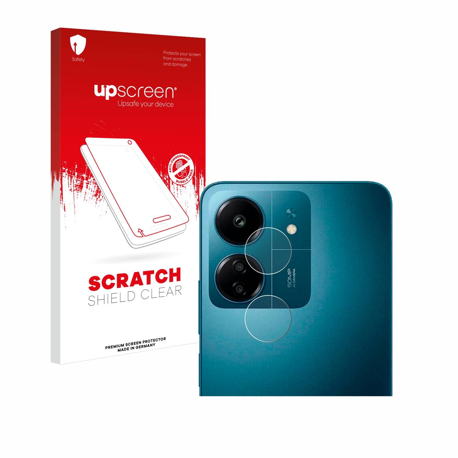 upscreen Scratch Shield Schutzfolie für Xiaomi Redmi 13C (NUR Kameraschutz)