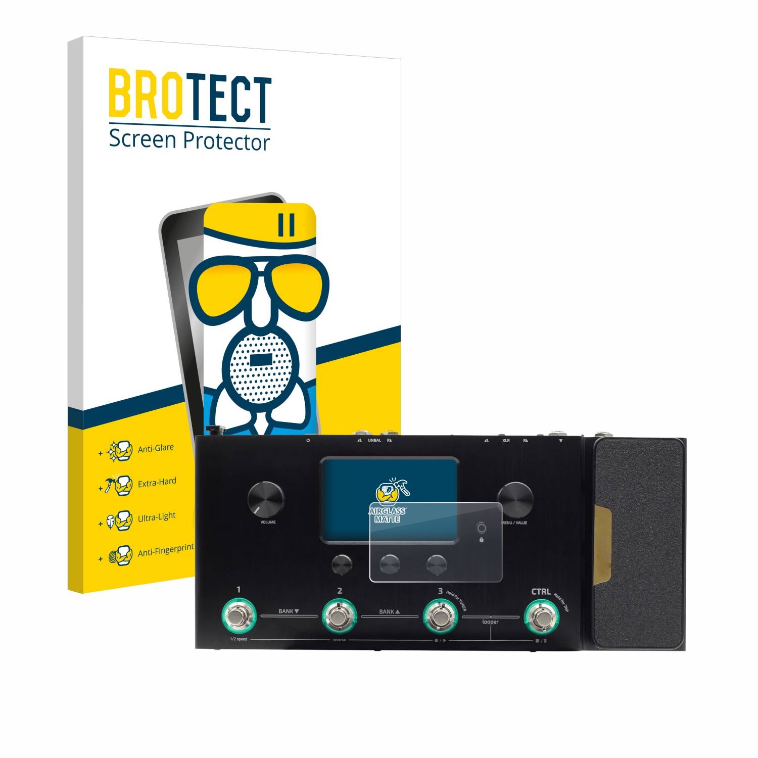BROTECT AirGlass Matt Glas Panzer Folie für Hotone Ampero