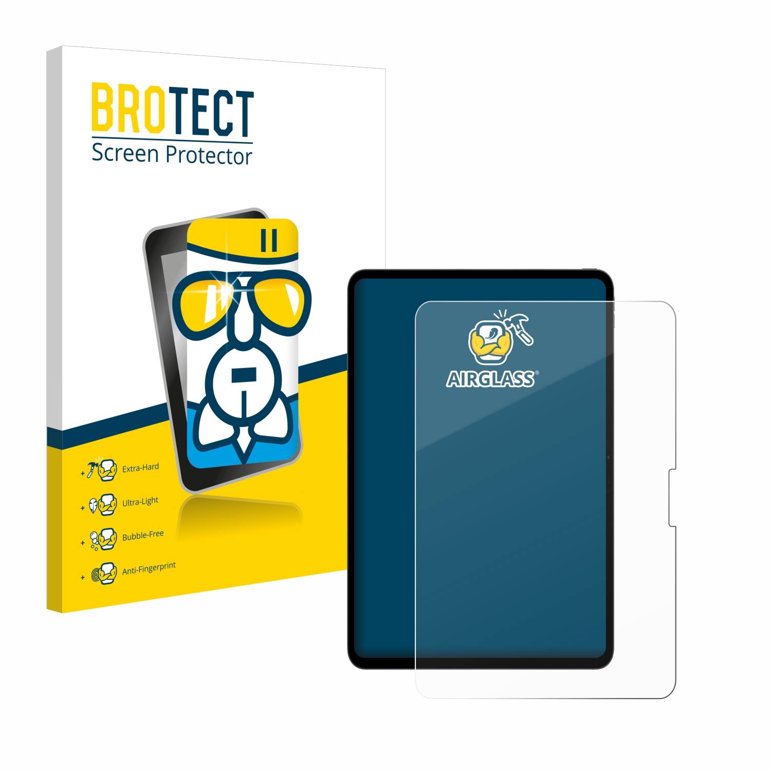 BROTECT AirGlass Glas Schutz-Folie für Apple iPad Pro 13 WiFi Cellular 2024 - Schutzglas