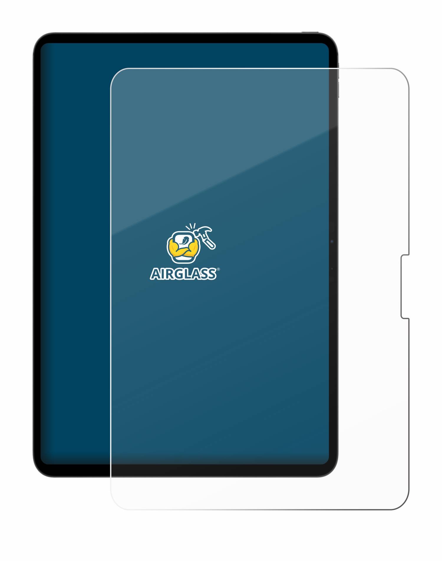 BROTECT AirGlass Glas Schutz-Folie für Apple iPad Pro 13 WiFi Cellular 2024 - Schutzglas