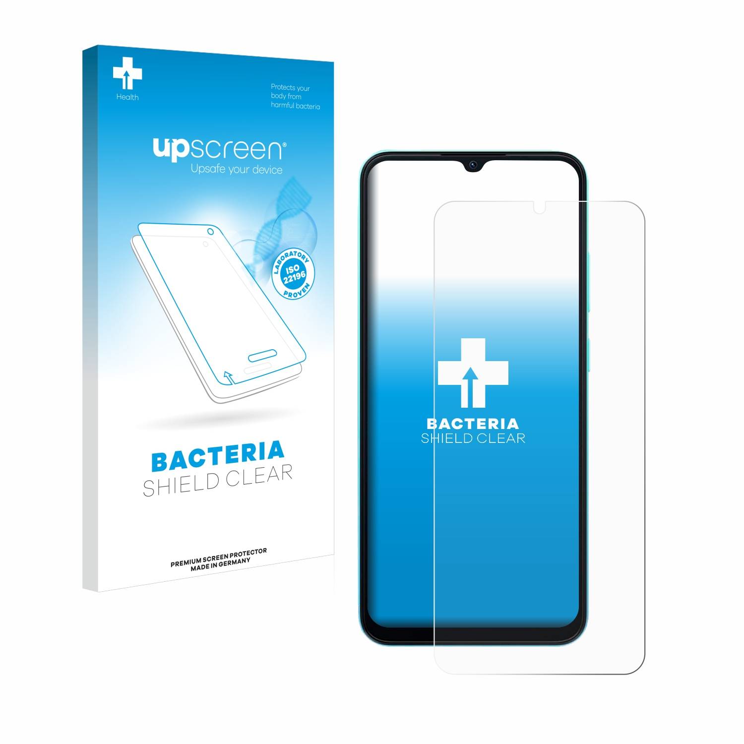 upscreen Bacteria Shield Schutzfolie für Oscal Flat 1C - Antibakteriell