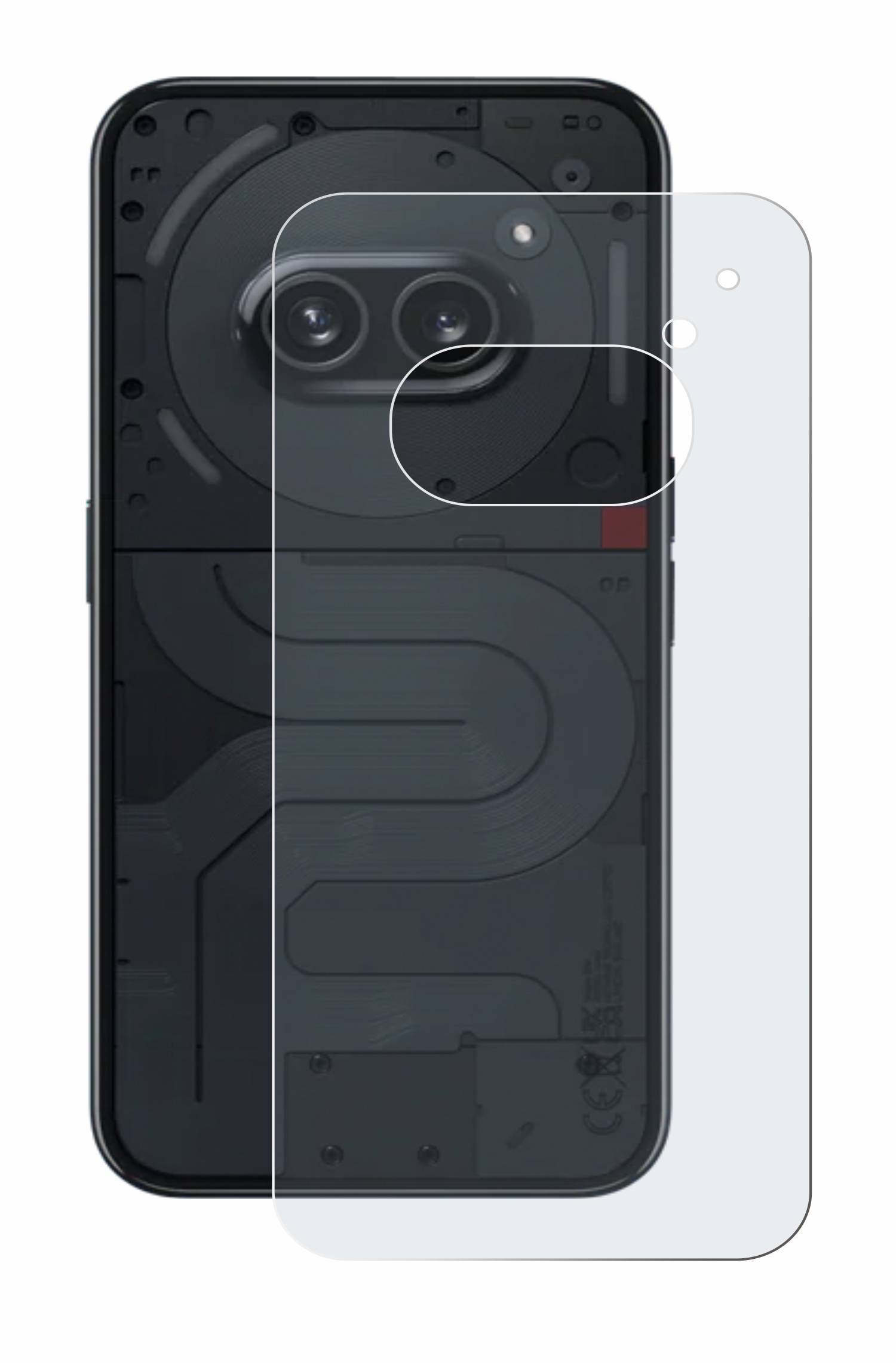 upscreen Reflection Shield Matt Schutzfolie für Nothing Phone (2a) (Rückseite)