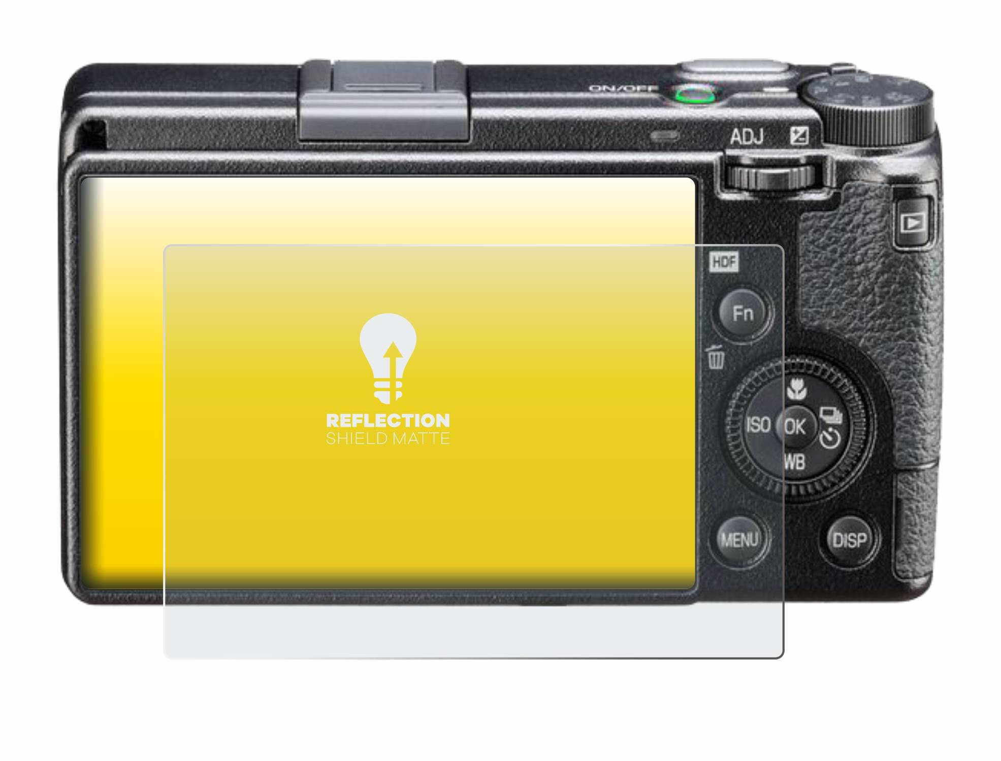 upscreen Schutzfolie für Ricoh GR III HDF Folie Matt Entspiegelt Anti-Reflex