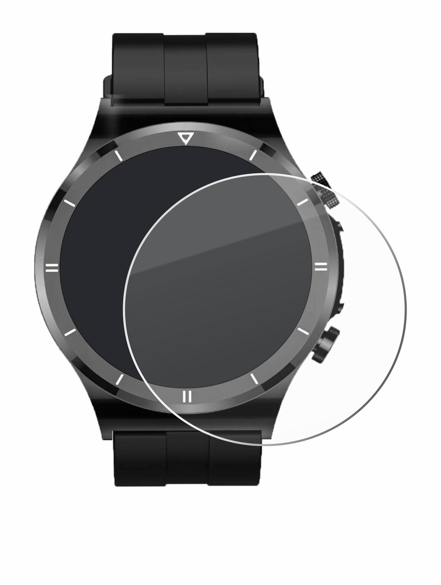 Savvies Clear Schutzglas für Sanorum Smartwatch 1.39