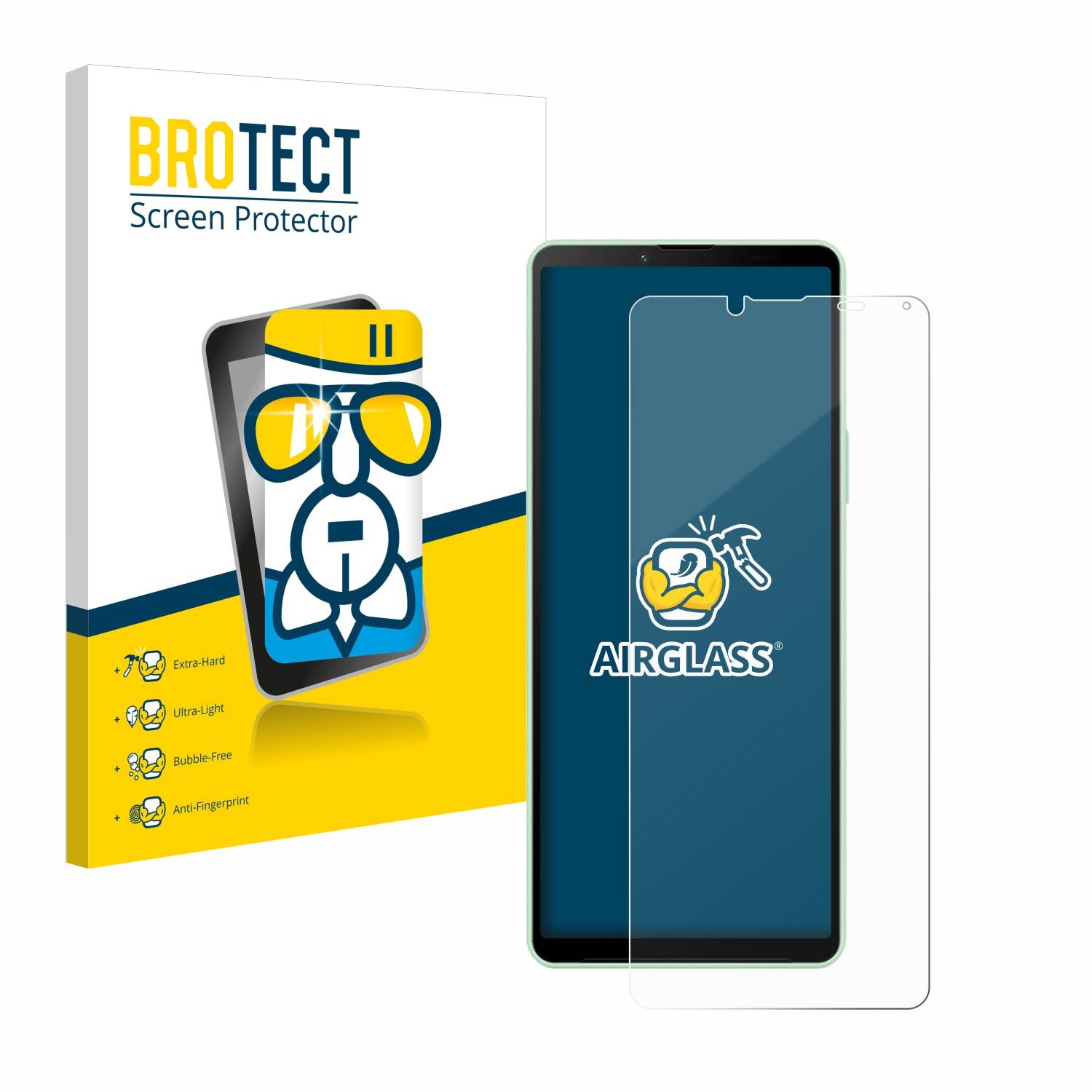 BROTECT AirGlass Glas Schutz-Folie für Sony Xperia 10 V - Schutzglas