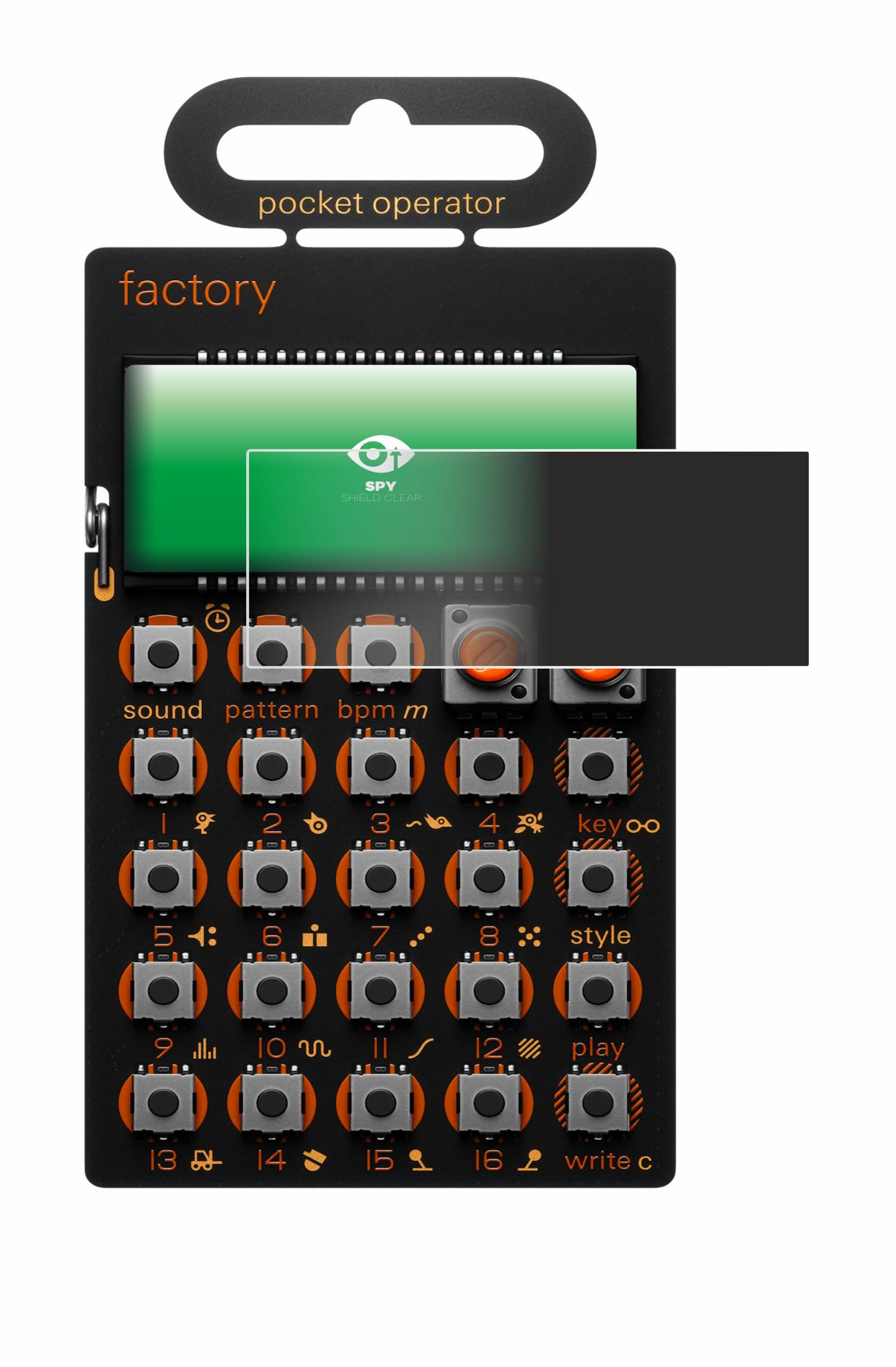 upscreen Spy Shield Sichtschutz-Folie für Teenage Engineering PO-16 factory