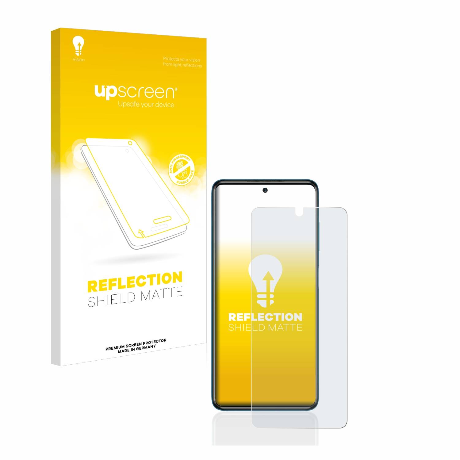 upscreen Reflection Shield Matt Schutzfolie für Xiaomi Poco X3 NFC