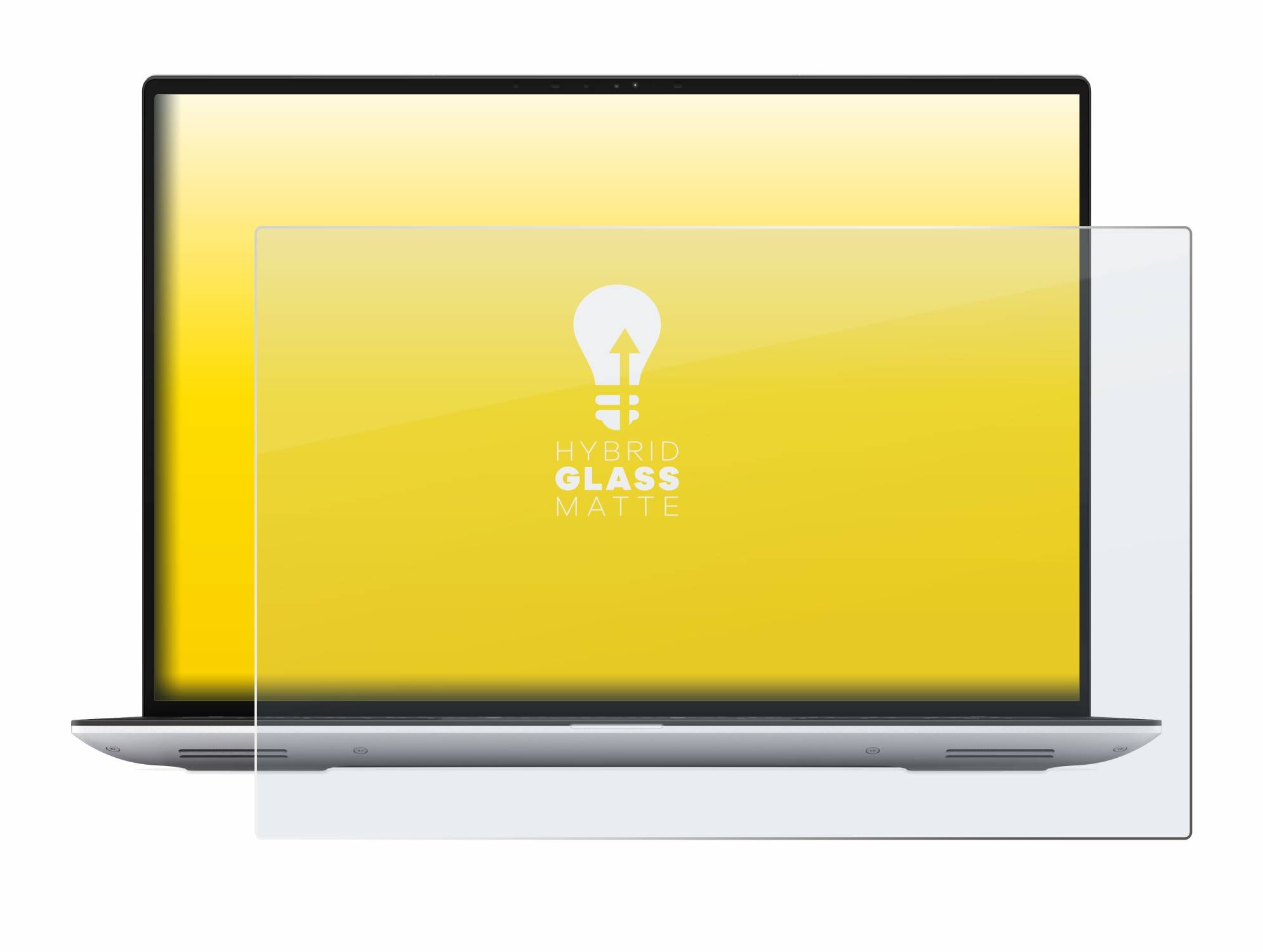 upscreen Hybrid Glas Matt Panzer-Folie für Dell Precision 5480 Non-Touch