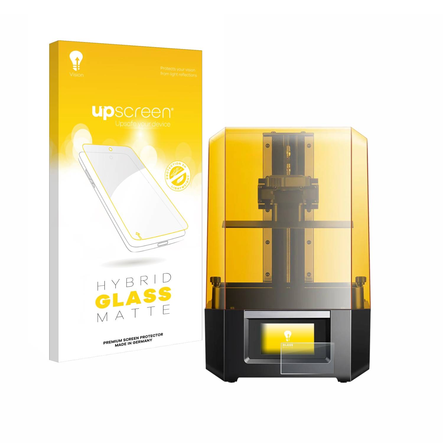 upscreen Hybrid Glas Matt Schutz-Folie für Anycubic Photon Mono M5s