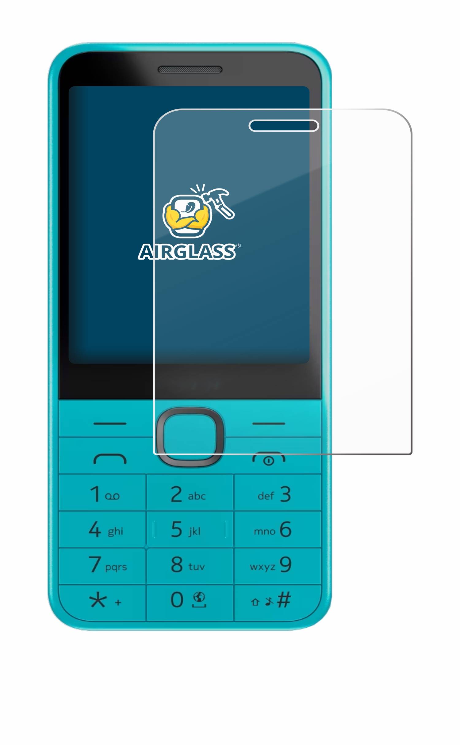 BROTECT AirGlass Glas Schutz-Folie für Nokia 235 4G (2024) - Schutzglas