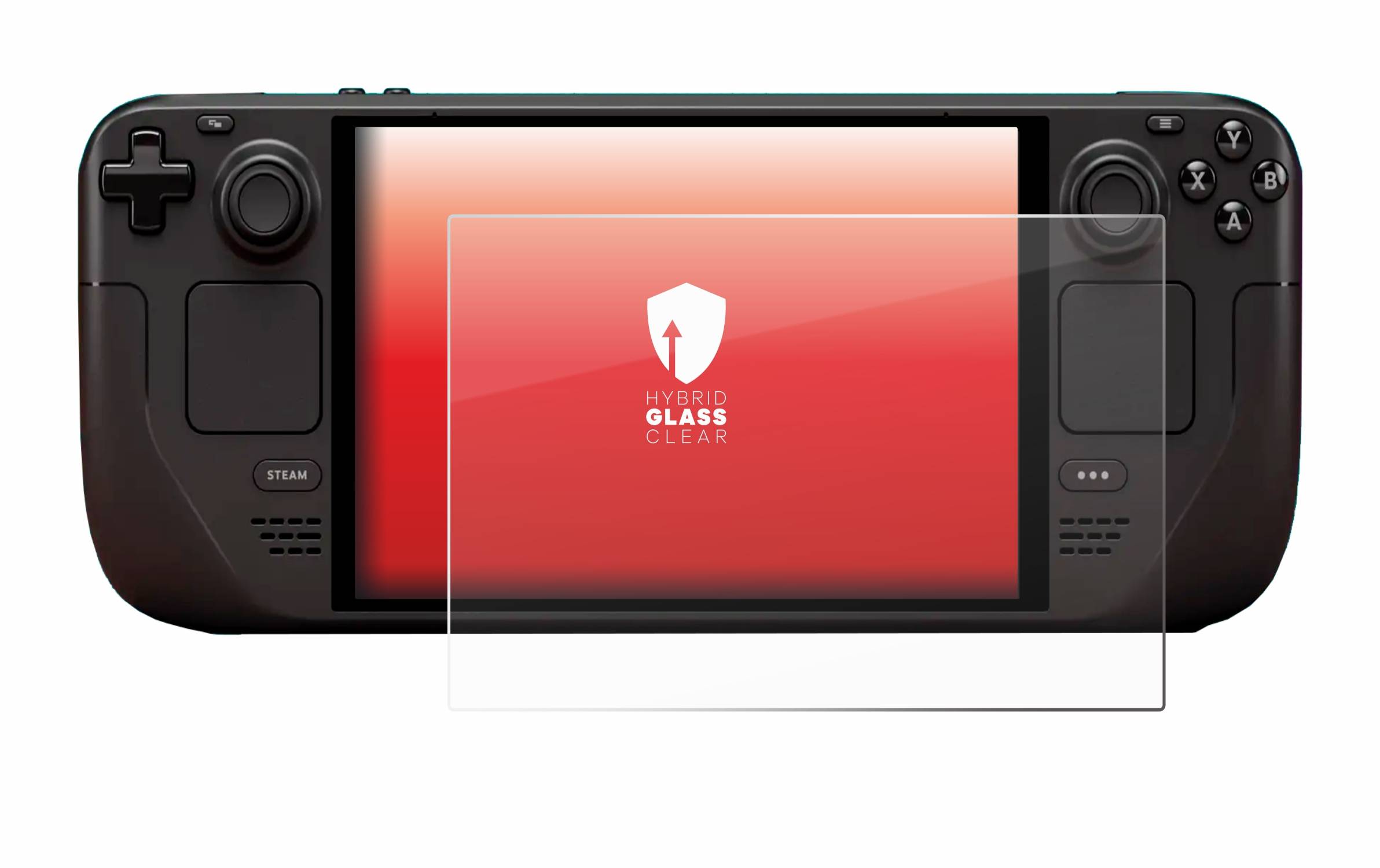 upscreen Flexible Schutz Glas Folie für Valve Steam Deck OLED Schutzglas 9H Hybridglas Klar