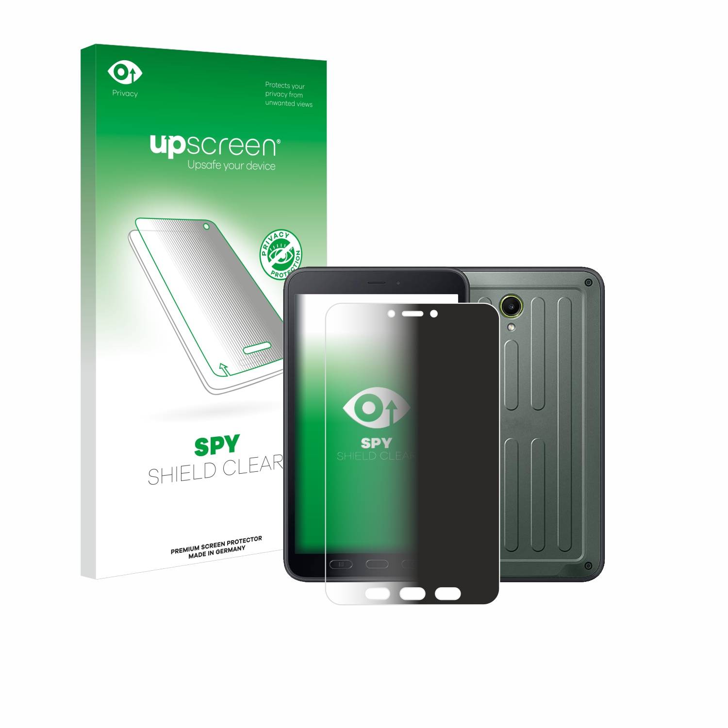 upscreen Spy Shield Sichtschutz-Folie für Samsung Galaxy Tab Active 5 (Hochformat)