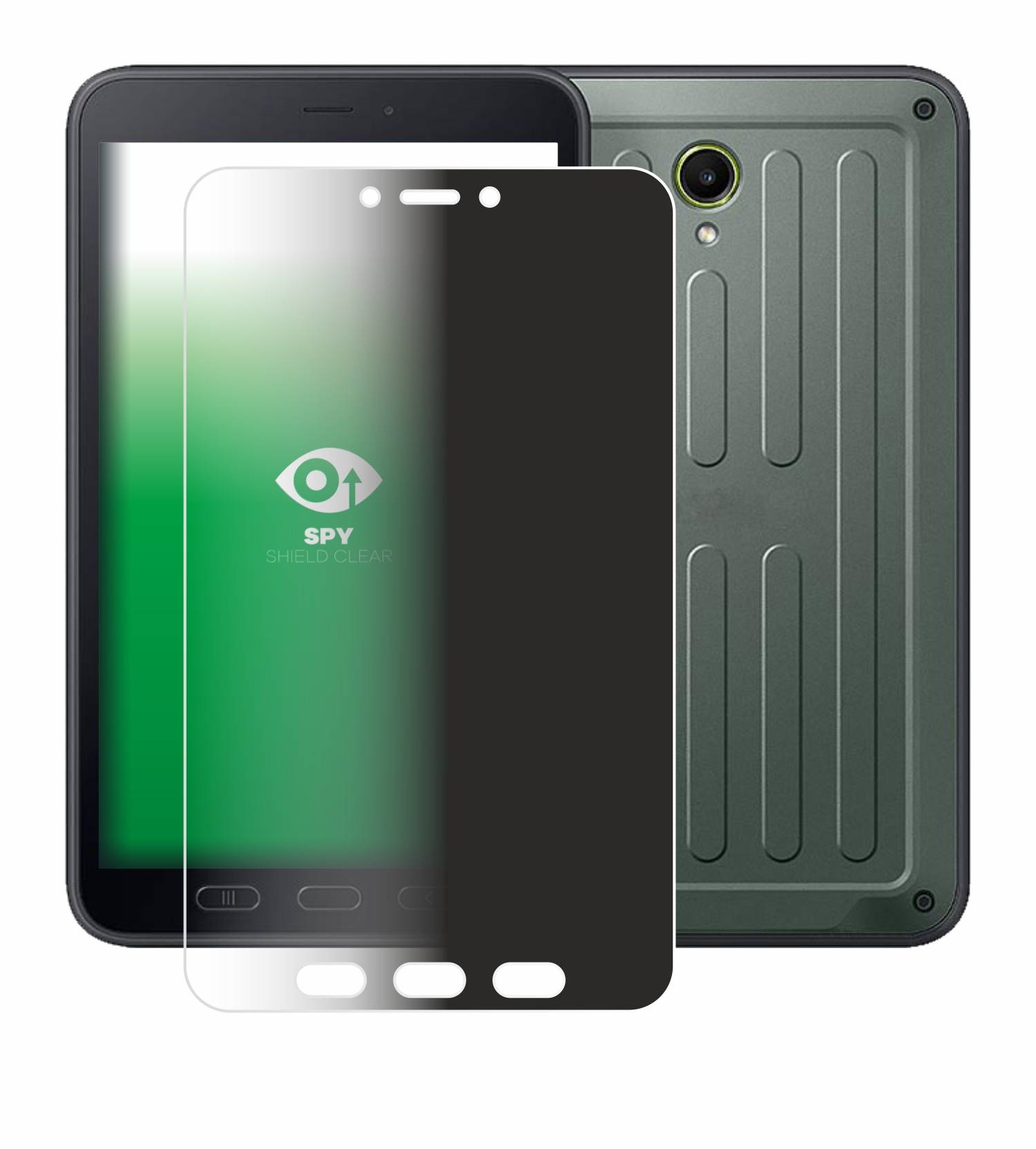 upscreen Spy Shield Sichtschutz-Folie für Samsung Galaxy Tab Active 5 (Hochformat)