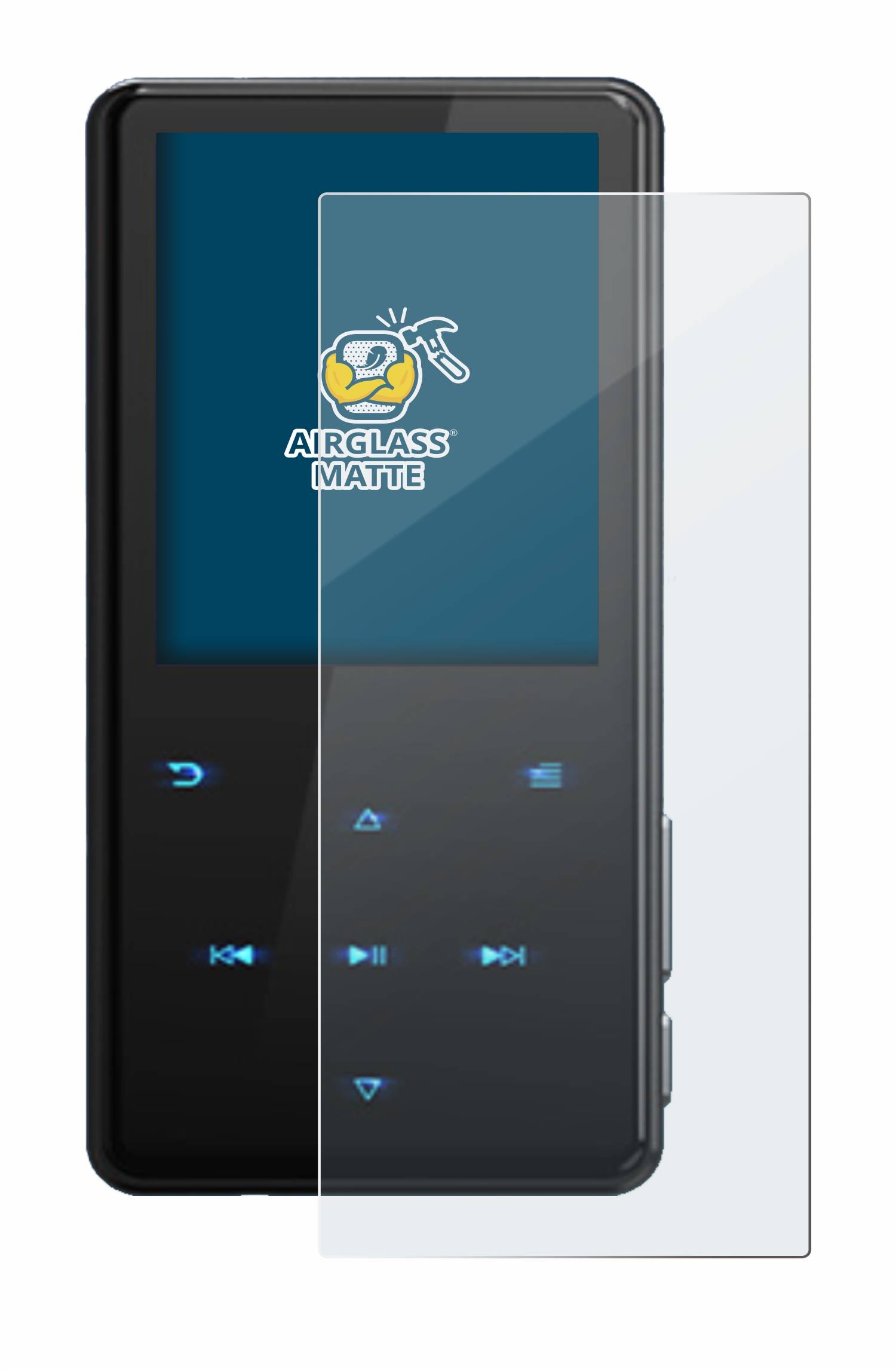 BROTECT AirGlass Matt Glas Schutz Folie für MUZXQII D16 (64GB)