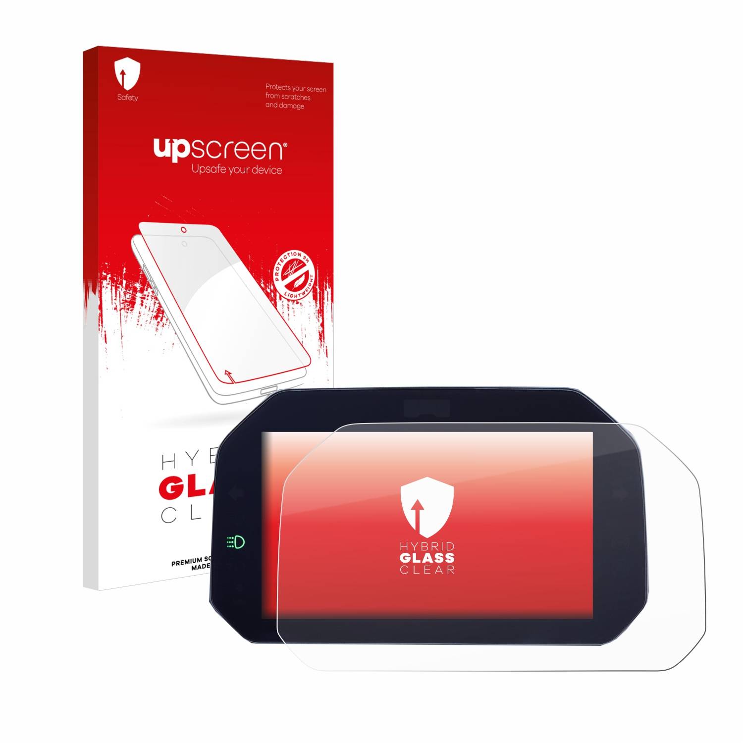 upscreen Flexible Schutz Glas Folie für BMW R 1300 GS TFT 6.5" Schutzglas 9H Hybridglas Klar