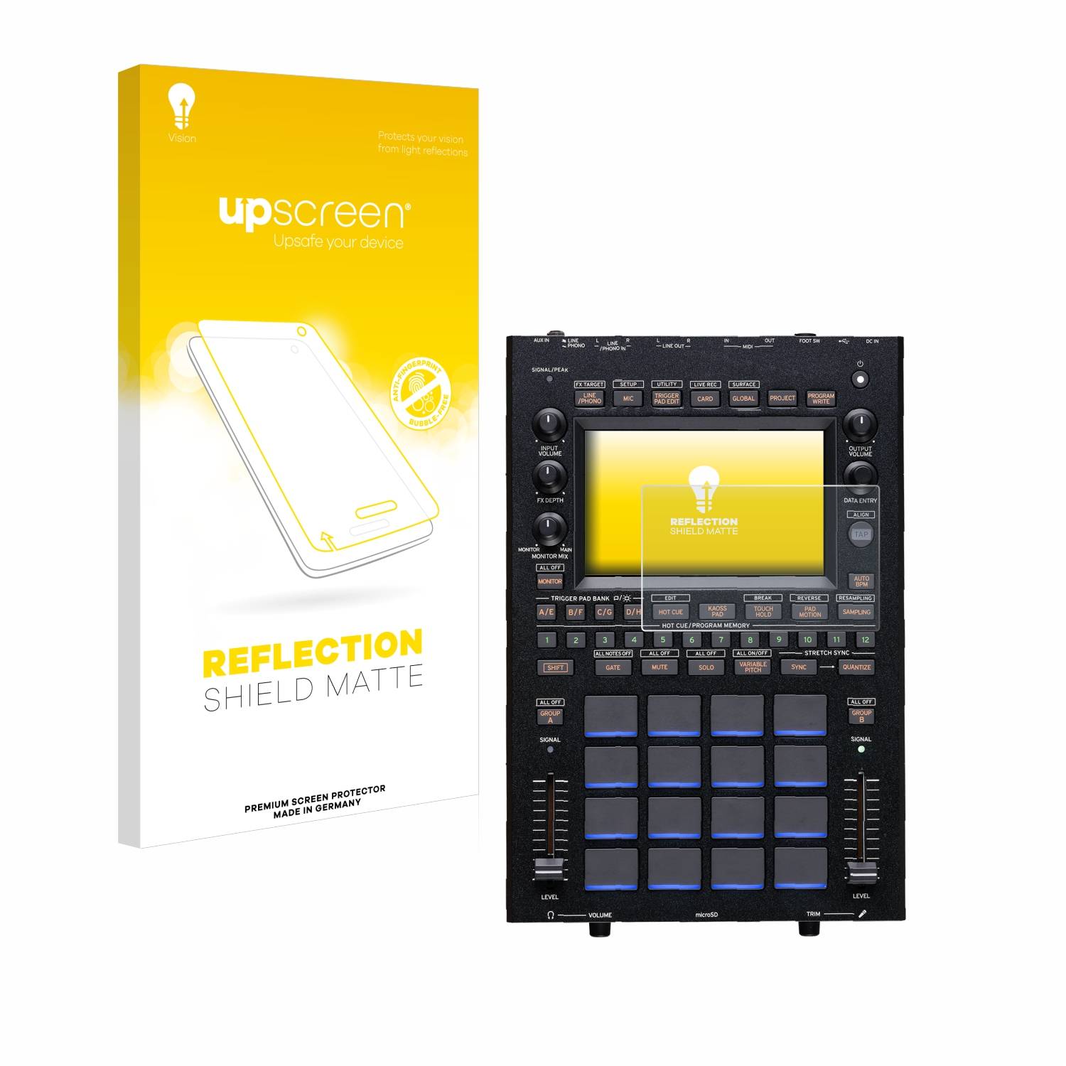 upscreen Reflection Shield Matt Schutzfolie für KORG KAOSS Replay