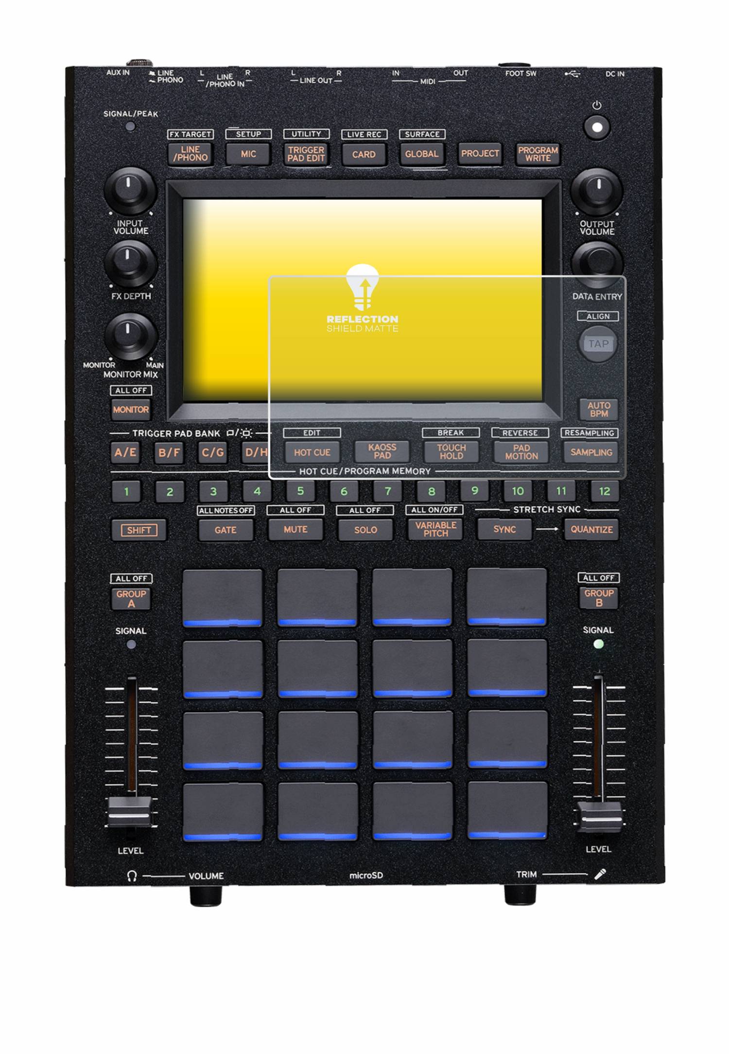 upscreen Reflection Shield Matt Schutzfolie für KORG KAOSS Replay