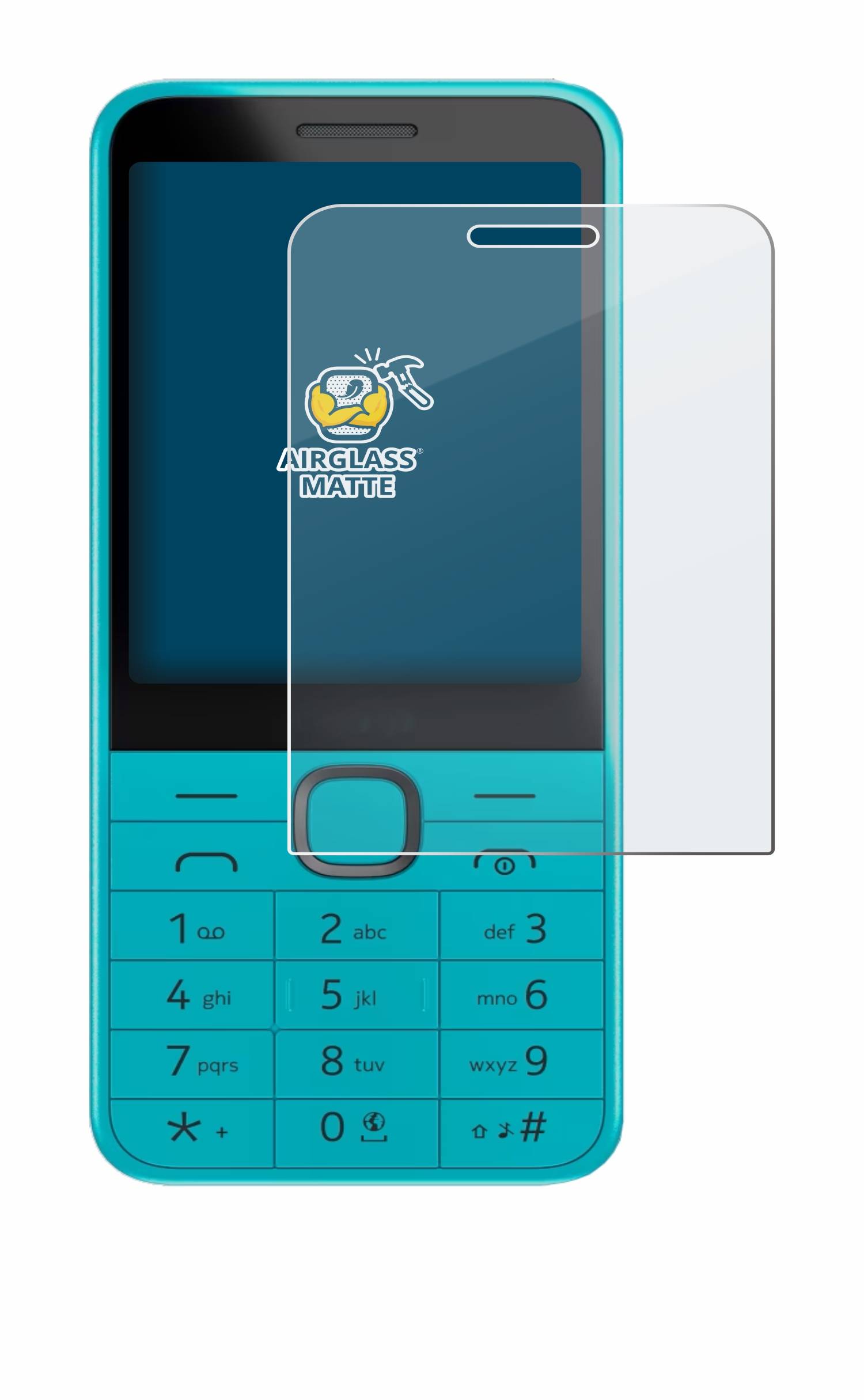 BROTECT AirGlass Matt Glas Schutz Folie für Nokia 235 4G (2024)