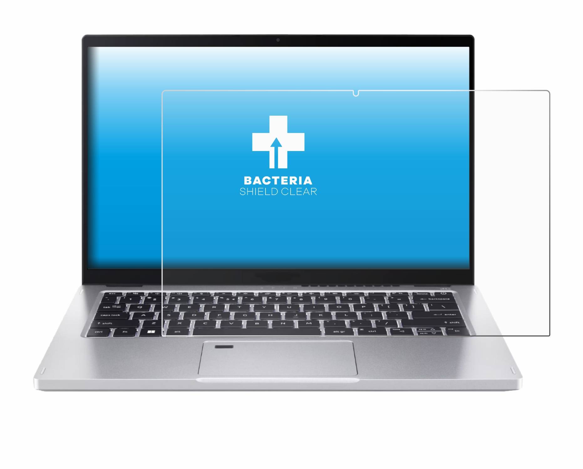 upscreen Bacteria Shield Schutzfolie für Acer Spin 3 SP314-55N - Antibakteriell