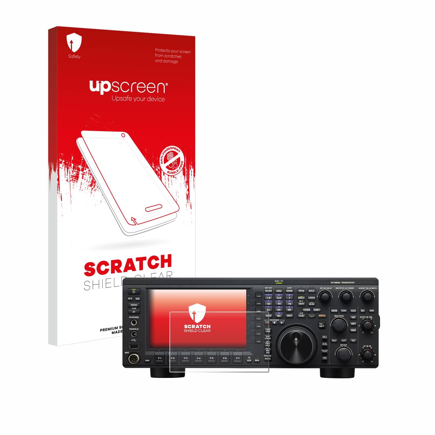 upscreen Schutzfolie für Kenwood TS-890S Kratzschutz Anti-Fingerprint Klar