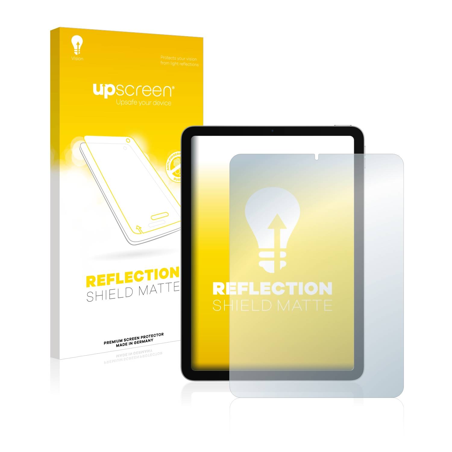 upscreen Reflection Shield Matt Schutzfolie für Apple iPad Air 4 WiFi Cellular 2020 (4. Gen.)