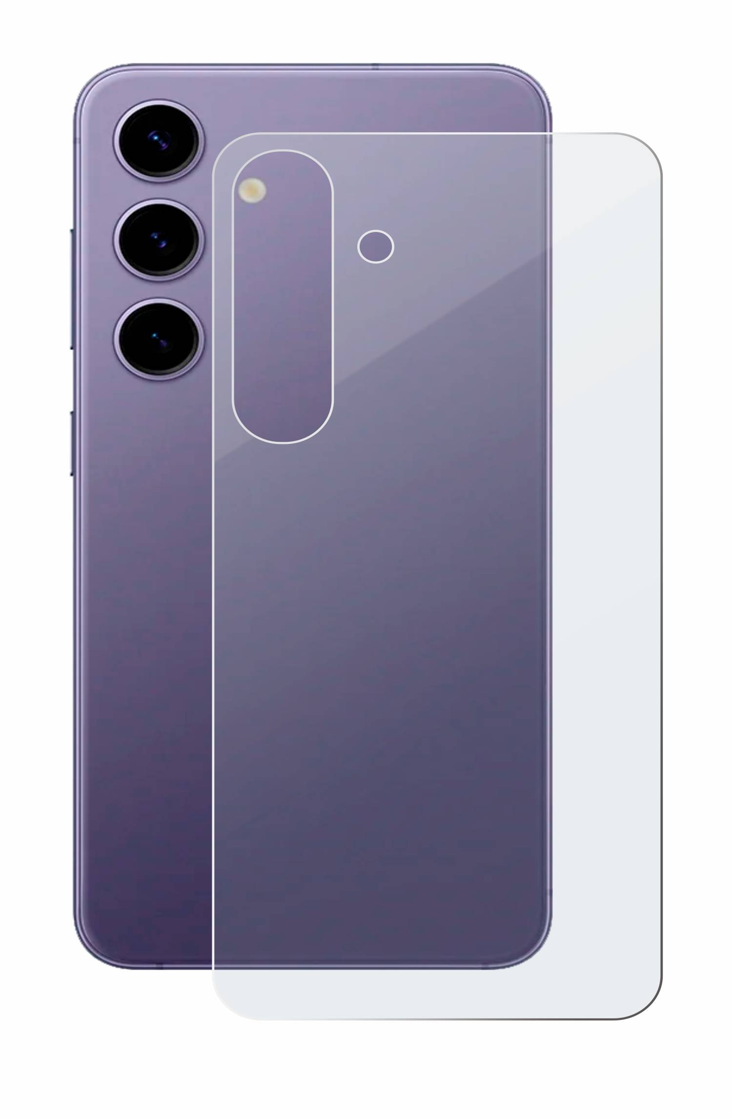 BROTECT AirGlass Matt Glas Panzer Folie für Samsung Galaxy S24 Enterprise Edition (Rückseite)