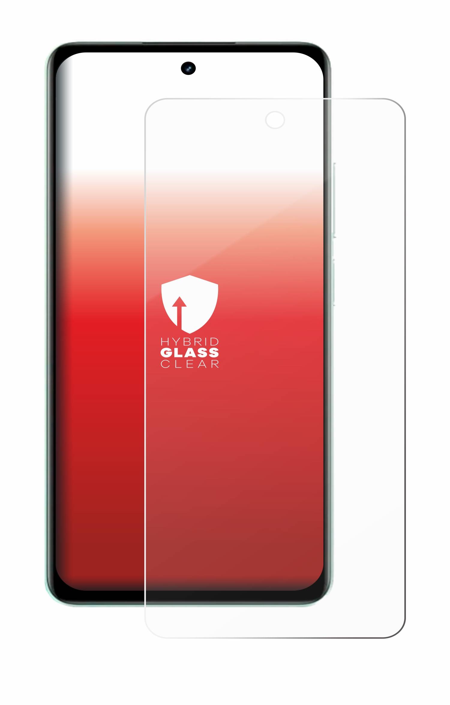 upscreen Hybrid Glas Schutz-Folie für realme C67