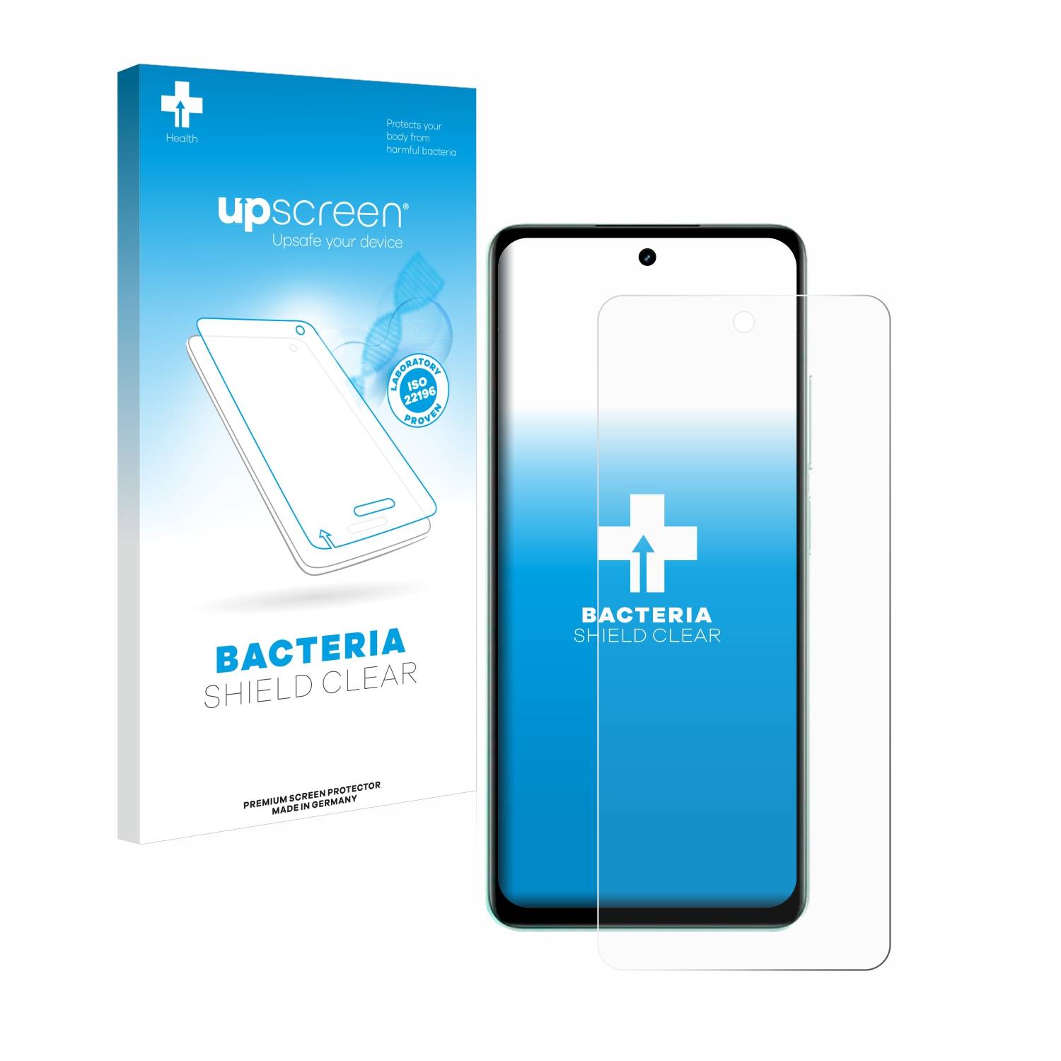 upscreen Bacteria Shield Schutzfolie für realme C67 4G - Antibakteriell
