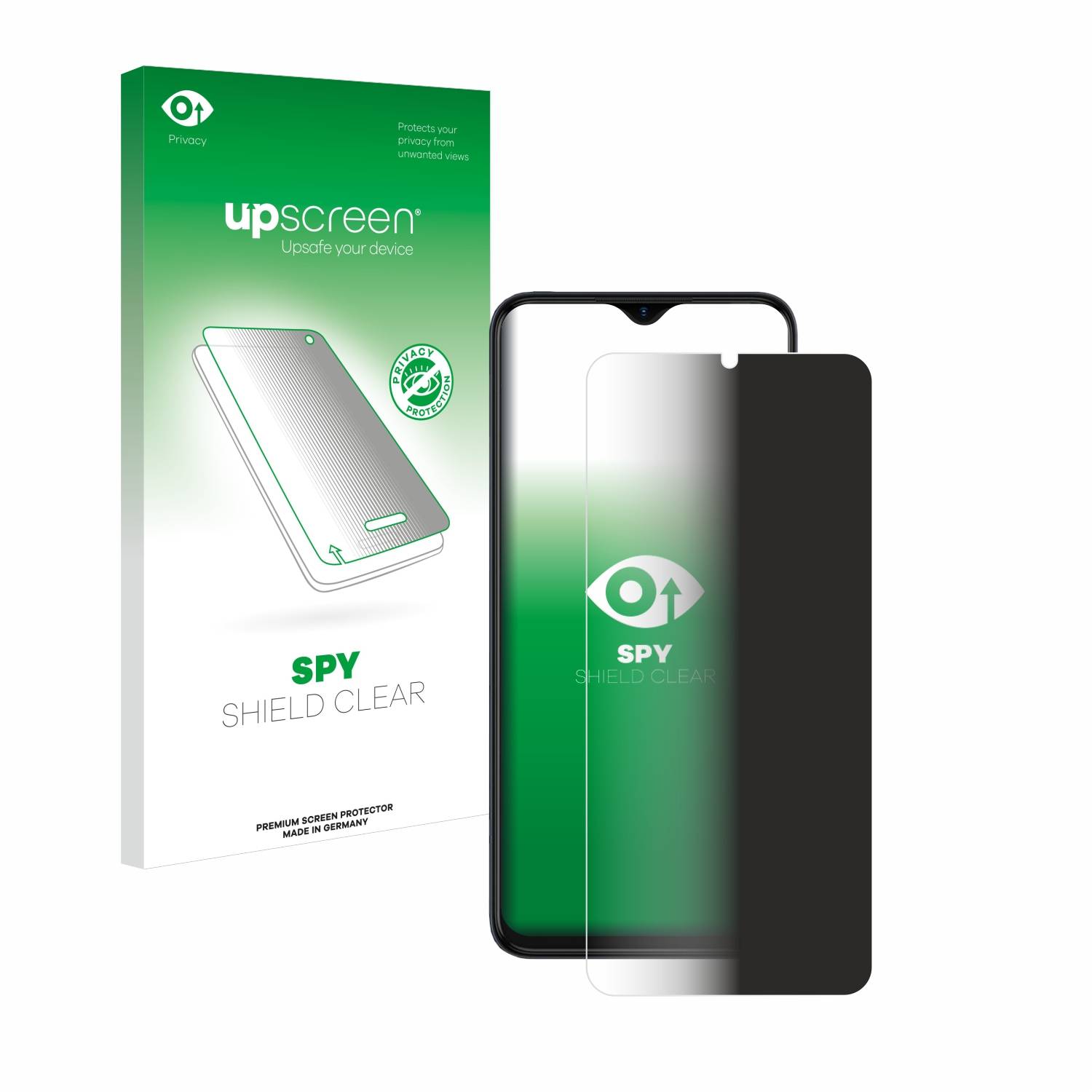 upscreen Spy Shield Sichtschutz-Folie für Tecno Spark 10 5G