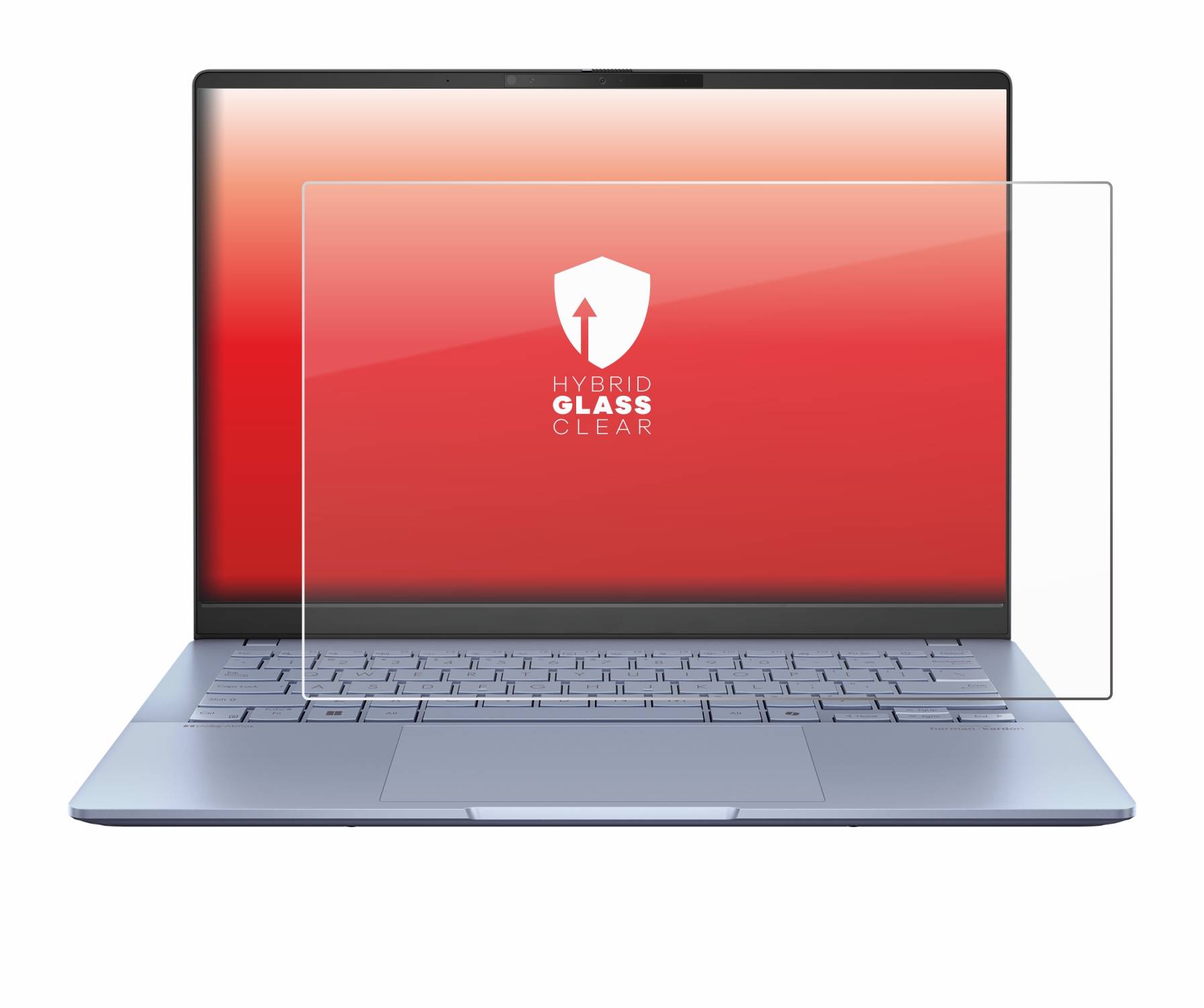 upscreen Hybrid Glas Panzer-Folie für ASUS Vivobook S 14 OLED S5406