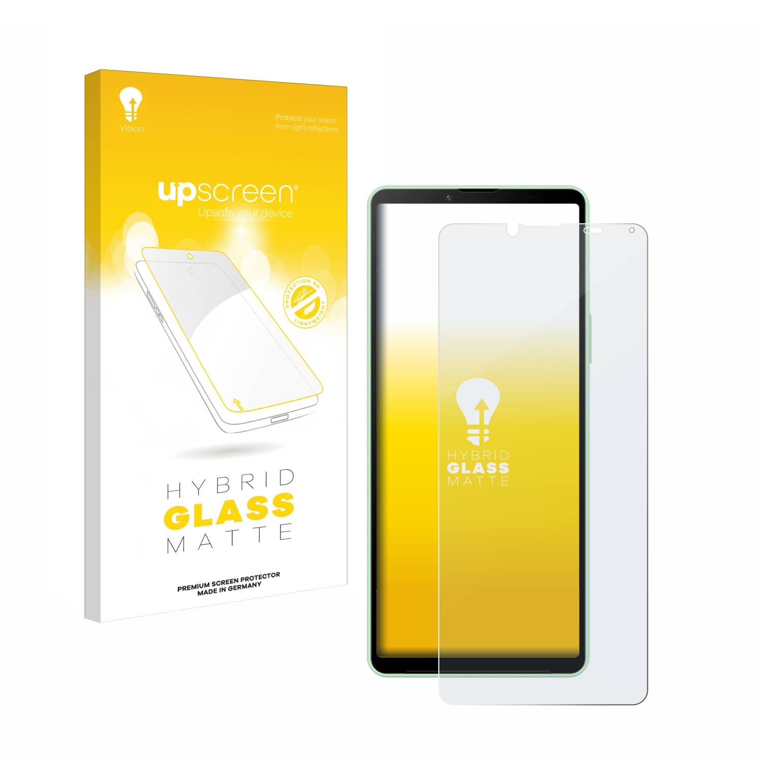 upscreen Hybrid Glas Matt Panzer-Folie für Sony Xperia 10 V
