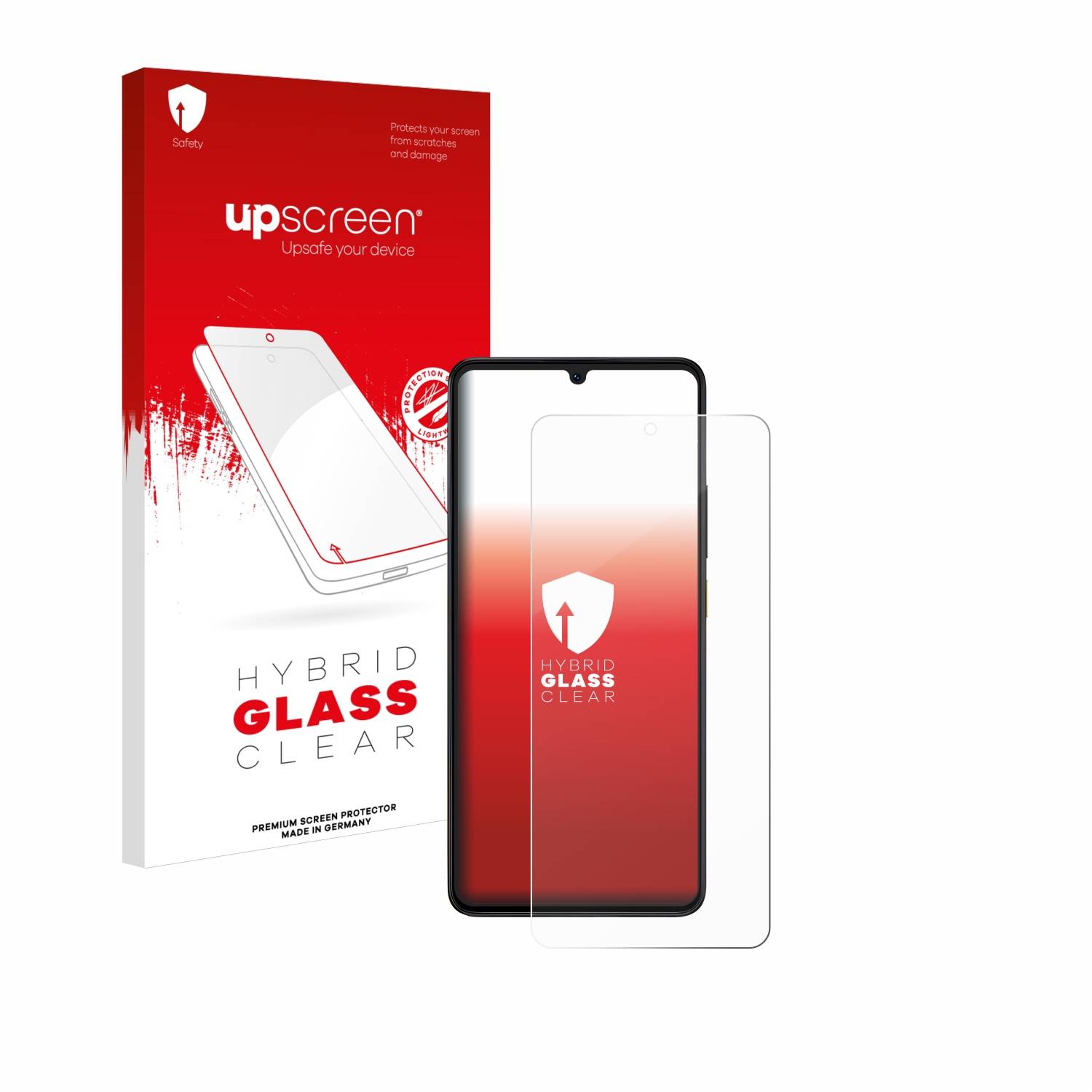 upscreen Hybrid Glas Schutz-Folie für Xiaomi Poco X6 Pro