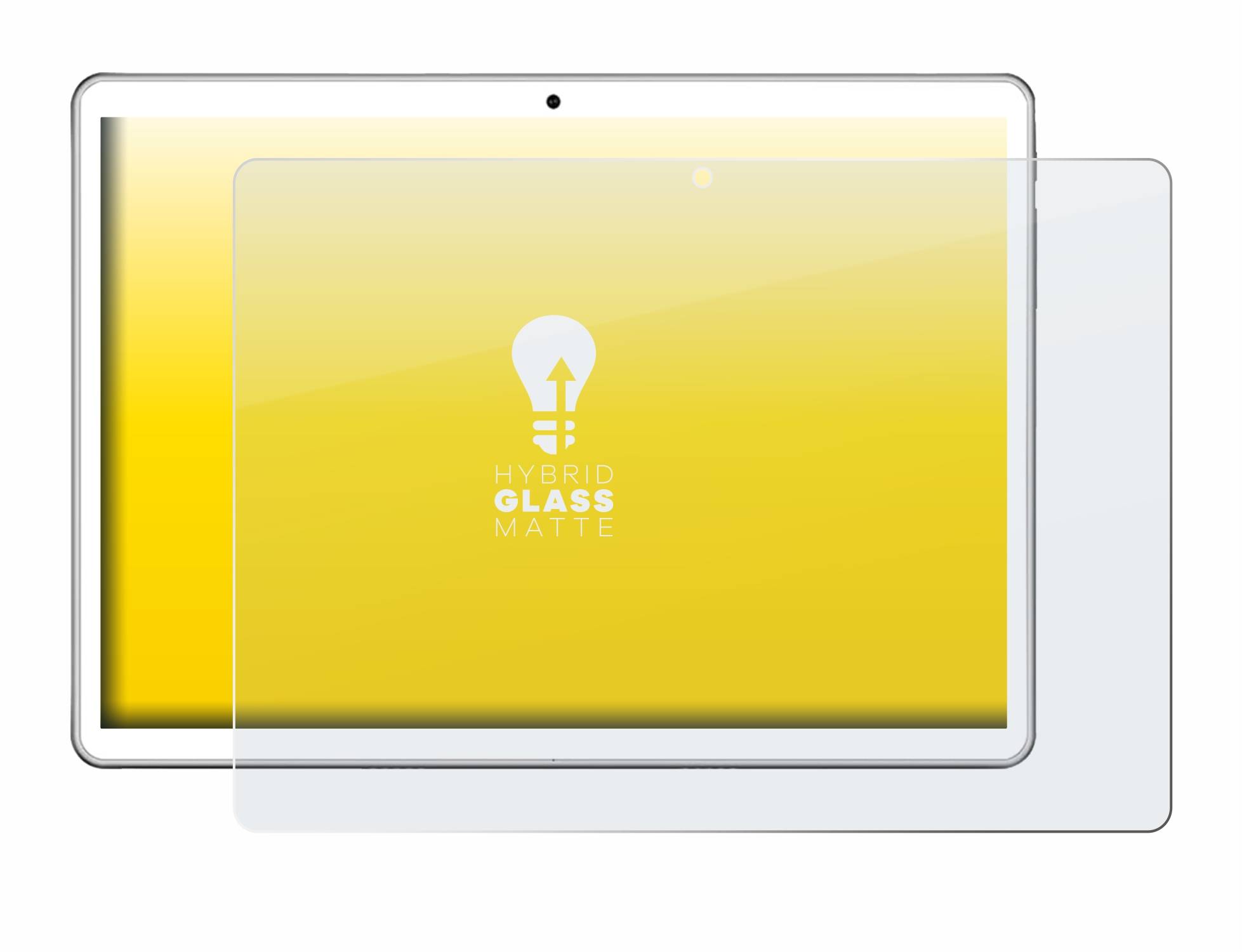 upscreen Hybrid Glas Matt Panzer-Folie für niuniutab KT107