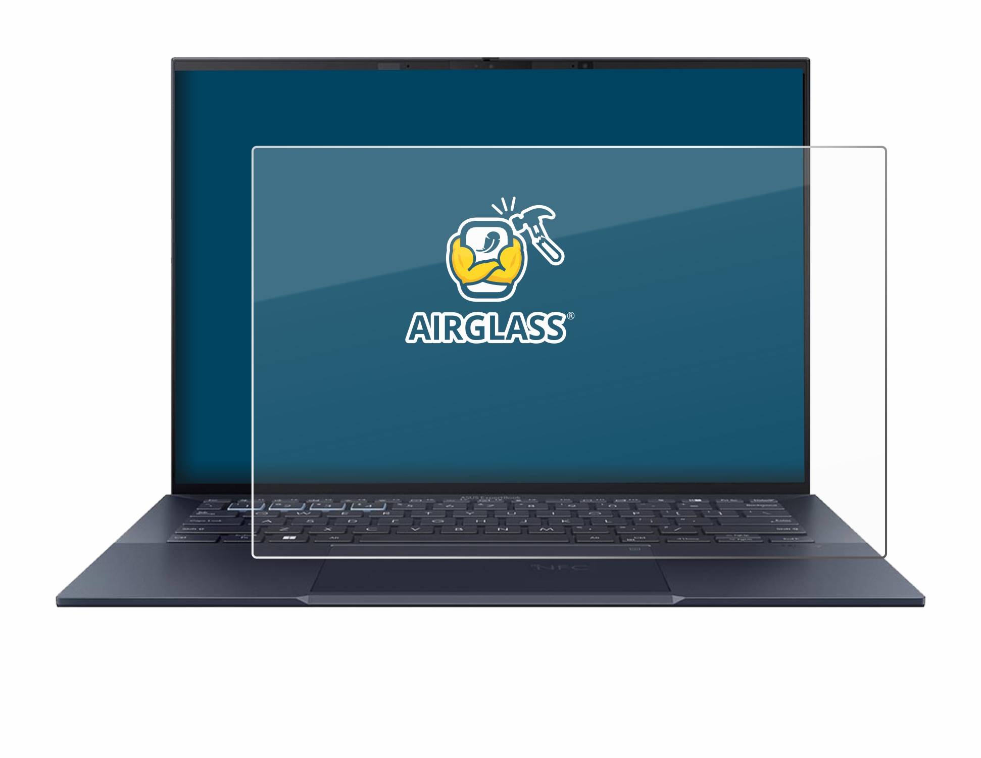 BROTECT AirGlass Glas Panzer-Folie für ASUS ExpertBook B9 B9403 - Schutzglas