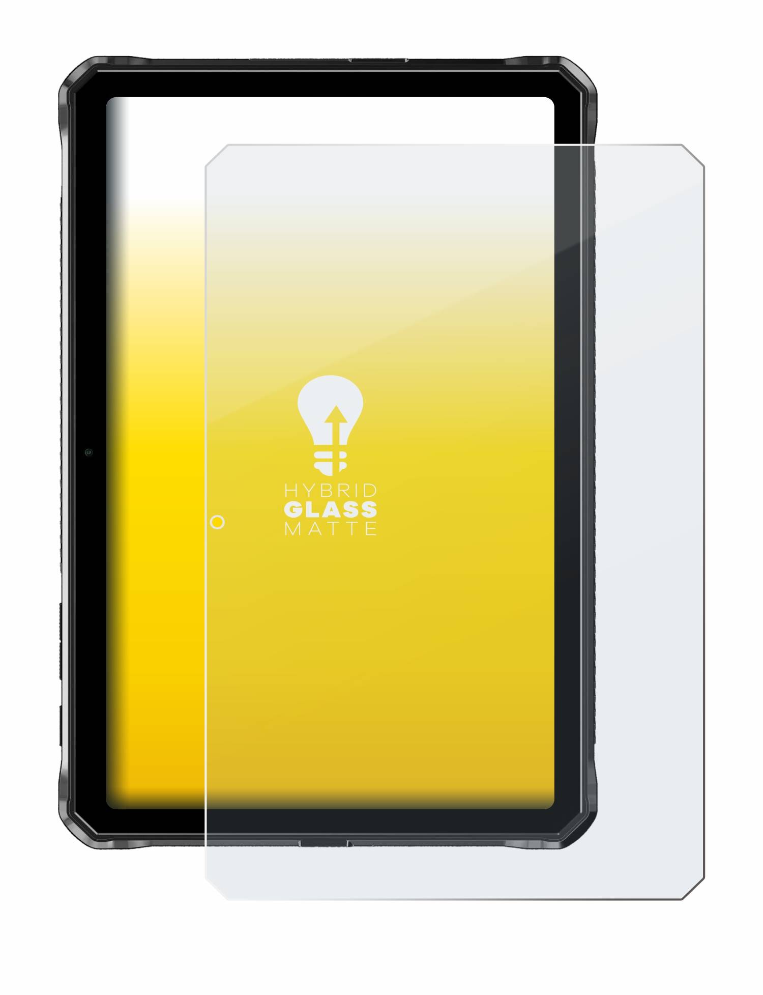 upscreen Hybrid Glas Matt Schutz-Folie für Doogee R20