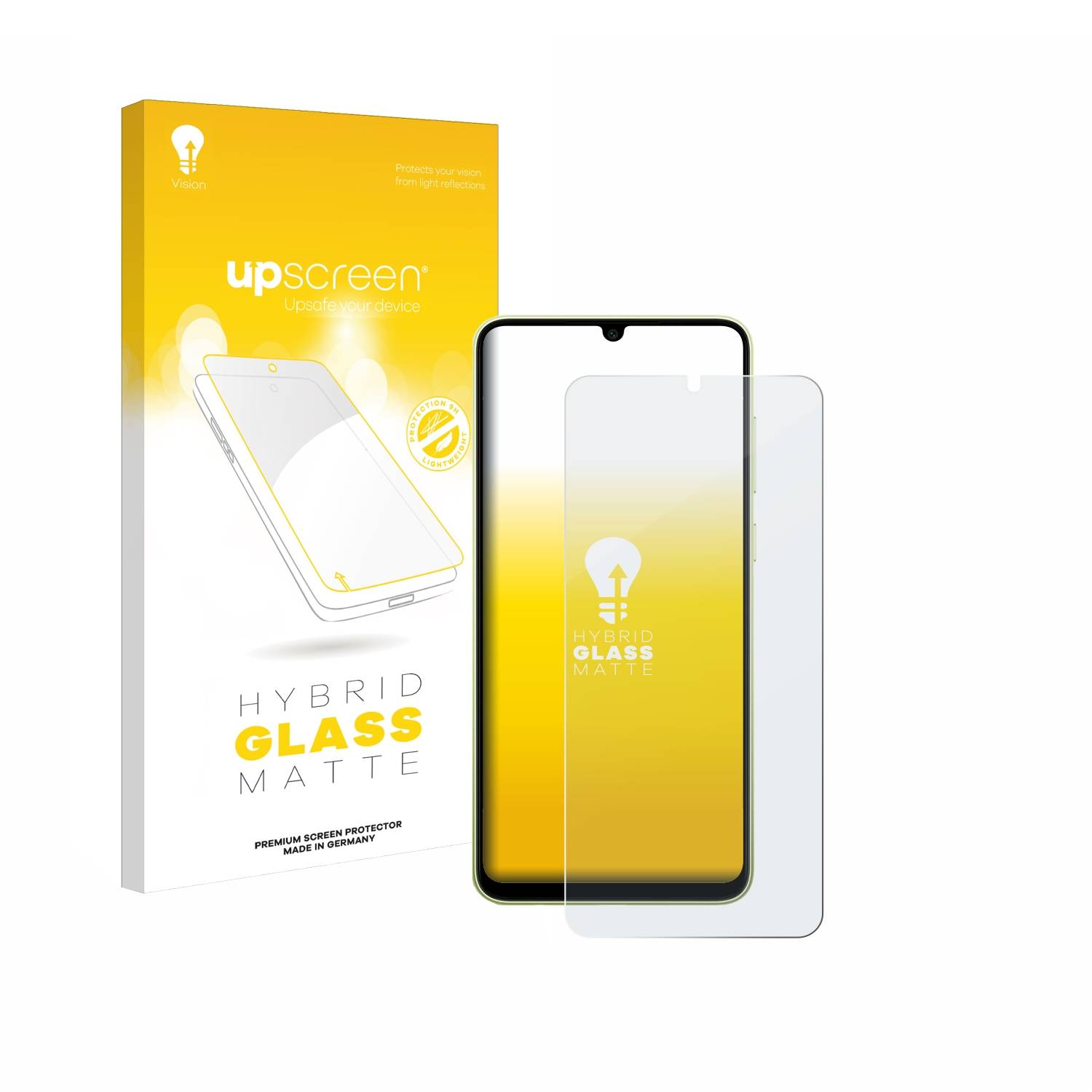 upscreen Hybrid Glas Matt Panzer-Folie für Samsung Galaxy A05