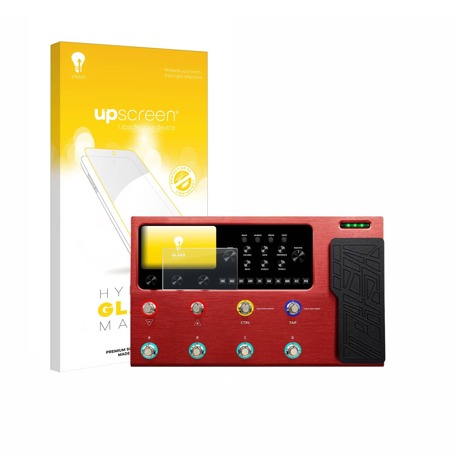 upscreen Flexible Schutz Glas Folie für Valeton GP-200R Schutzglas 9H Hybridglas Matt Entspiegelt