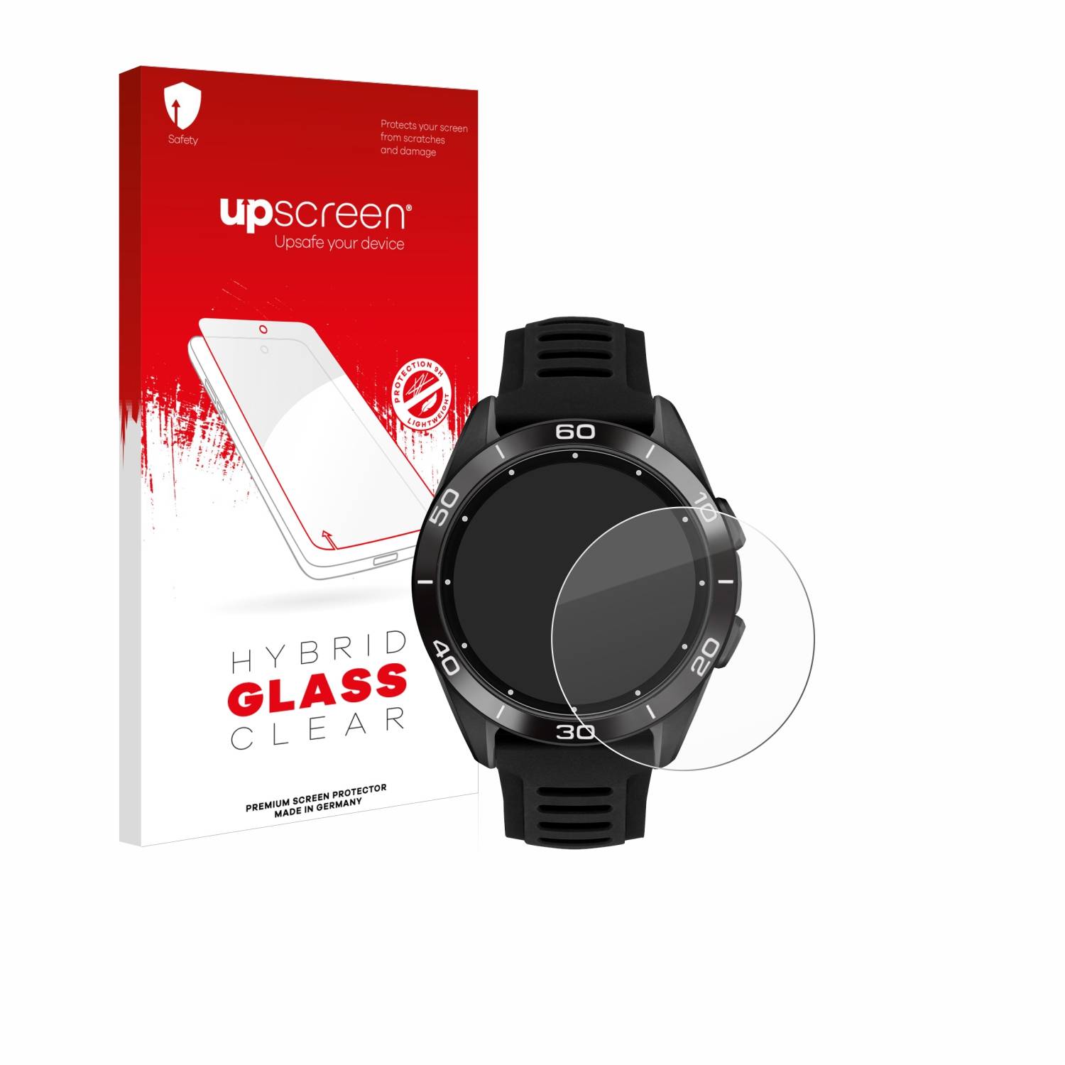 upscreen Hybrid Glas Schutz-Folie für Tissot T-Touch Connect Sport 2023